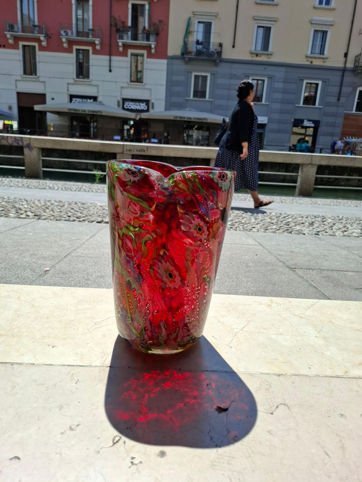 Avem   Arte Vetraria Muranese   Vaso Fine Giornata   Murano Italia 1950 photo furniture