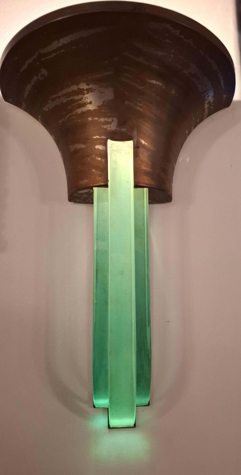 Pietro Chiesa Fontana Arte Applique Glass Metal Crome 1940 Italy photo for sale