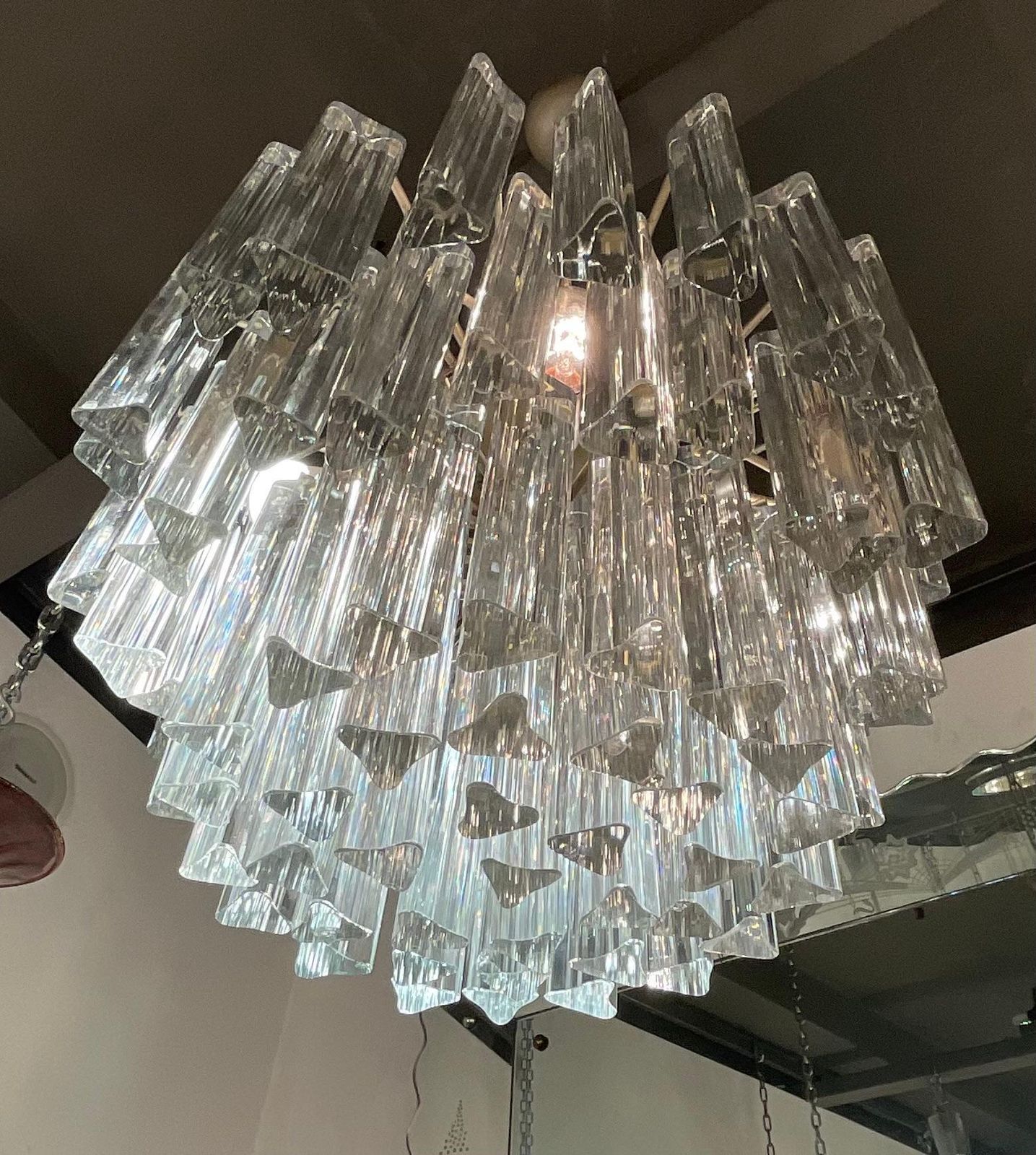 Venini   Trilobi Model Chandelier   Murano Glass   Italy 1950s photo for sale