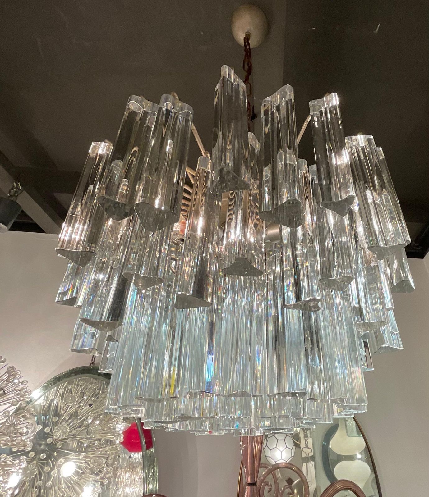 Venini   Trilobi Model Chandelier   Murano Glass   Italy 1950s photo buy