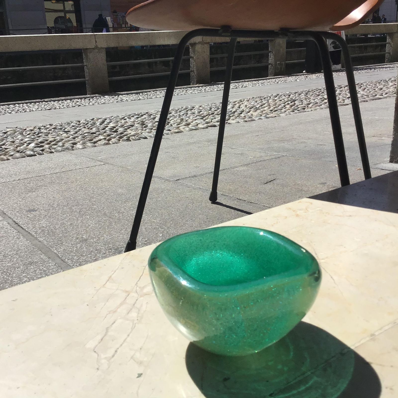 Carlo Scarpa Venini Pulegoso Vetro Pulegoso Ciottola Inclusions Gold 1940 Italy photo furniture