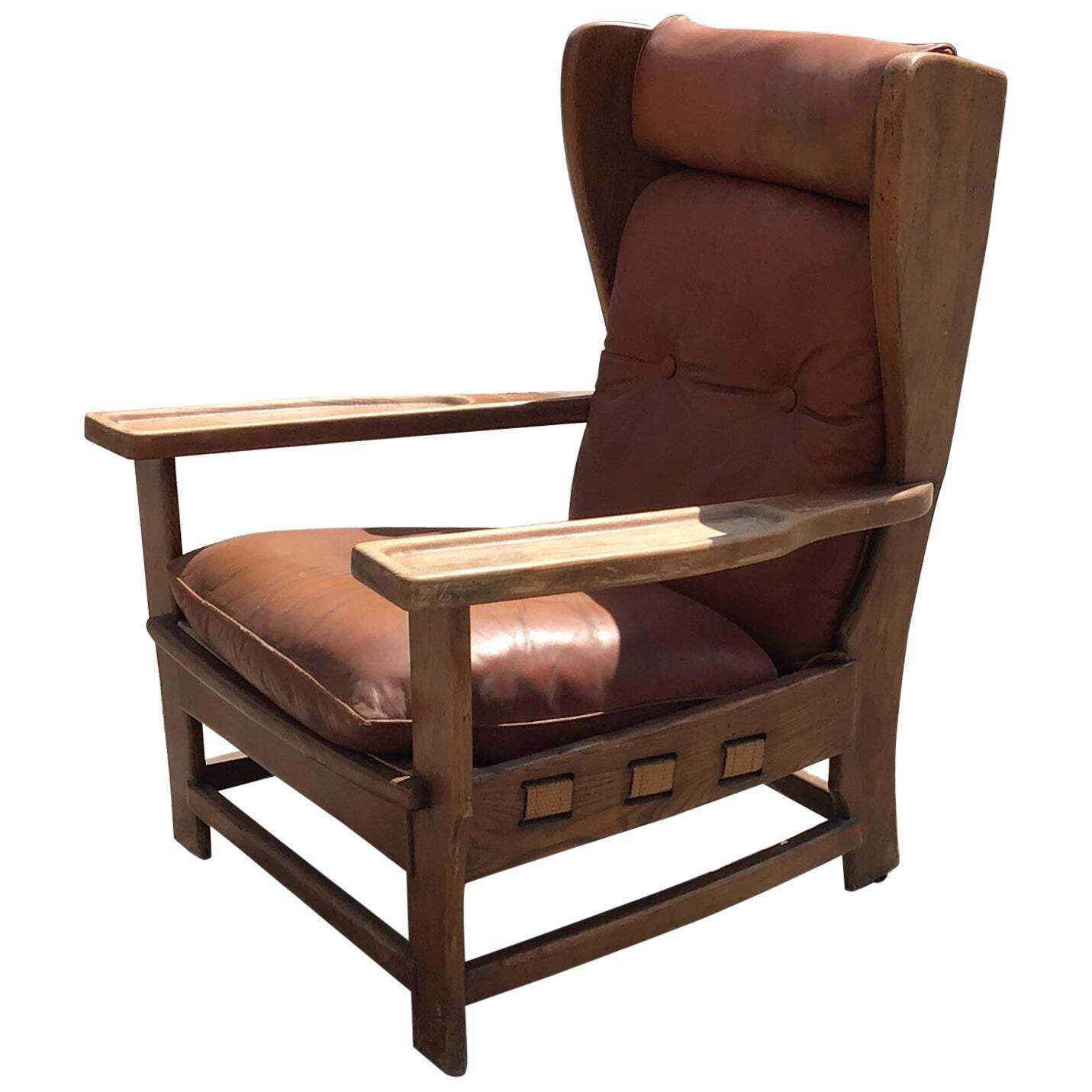 Percival Lafer "Stile" Armchair Wood Leather Iron 1960 Italy