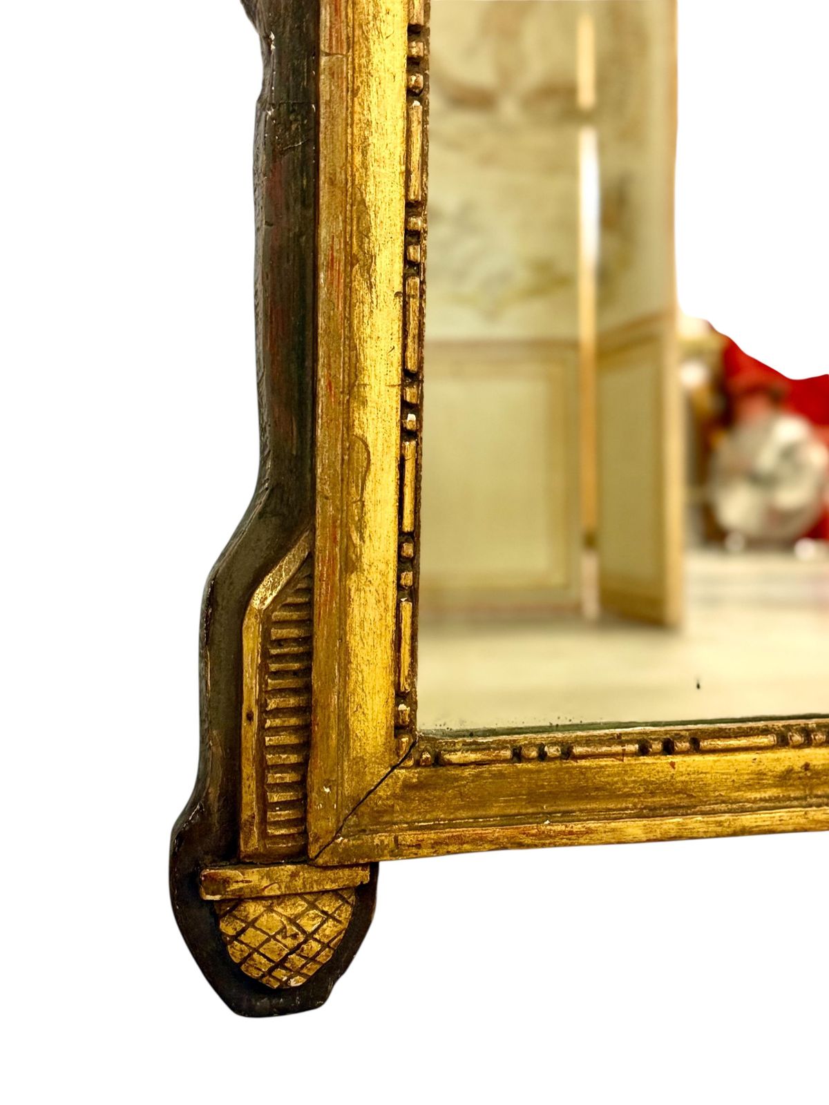 19th Century French Neoclassical Giltwood Wall Mirror With Crest photo 2278.0