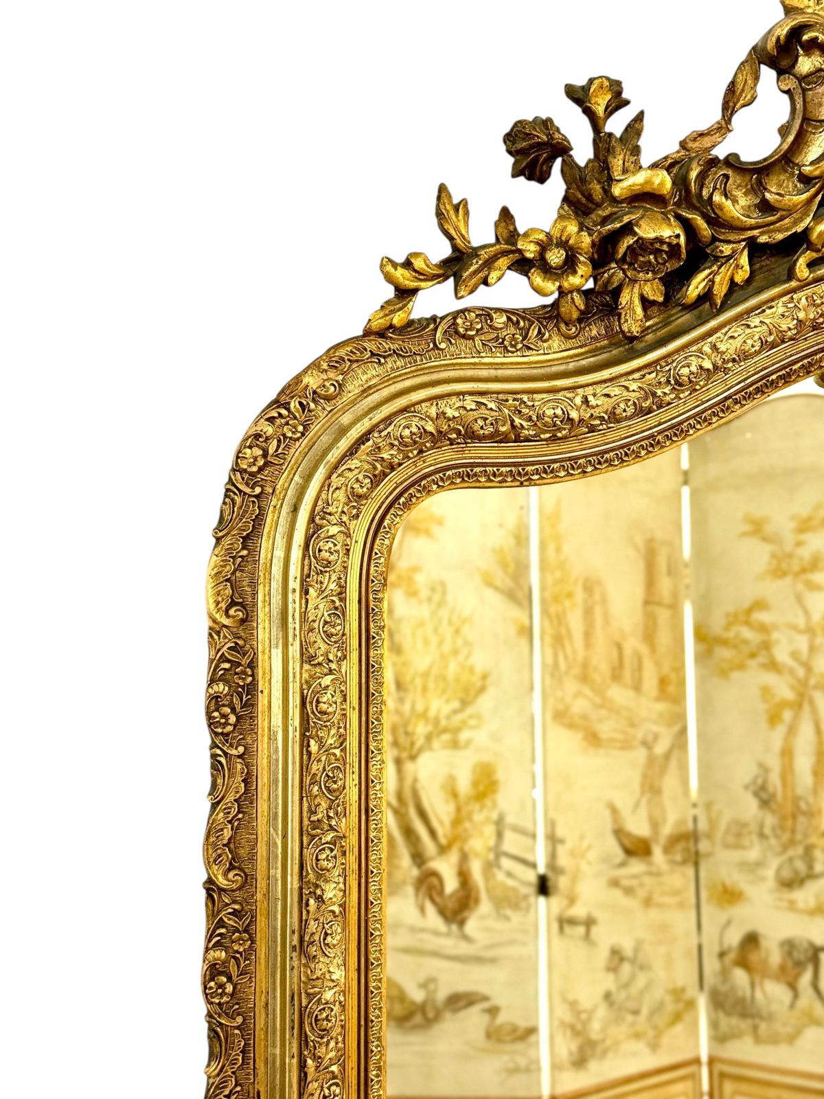 Home Decor Louis XV Style Giltwood Mirror 19th Century photo