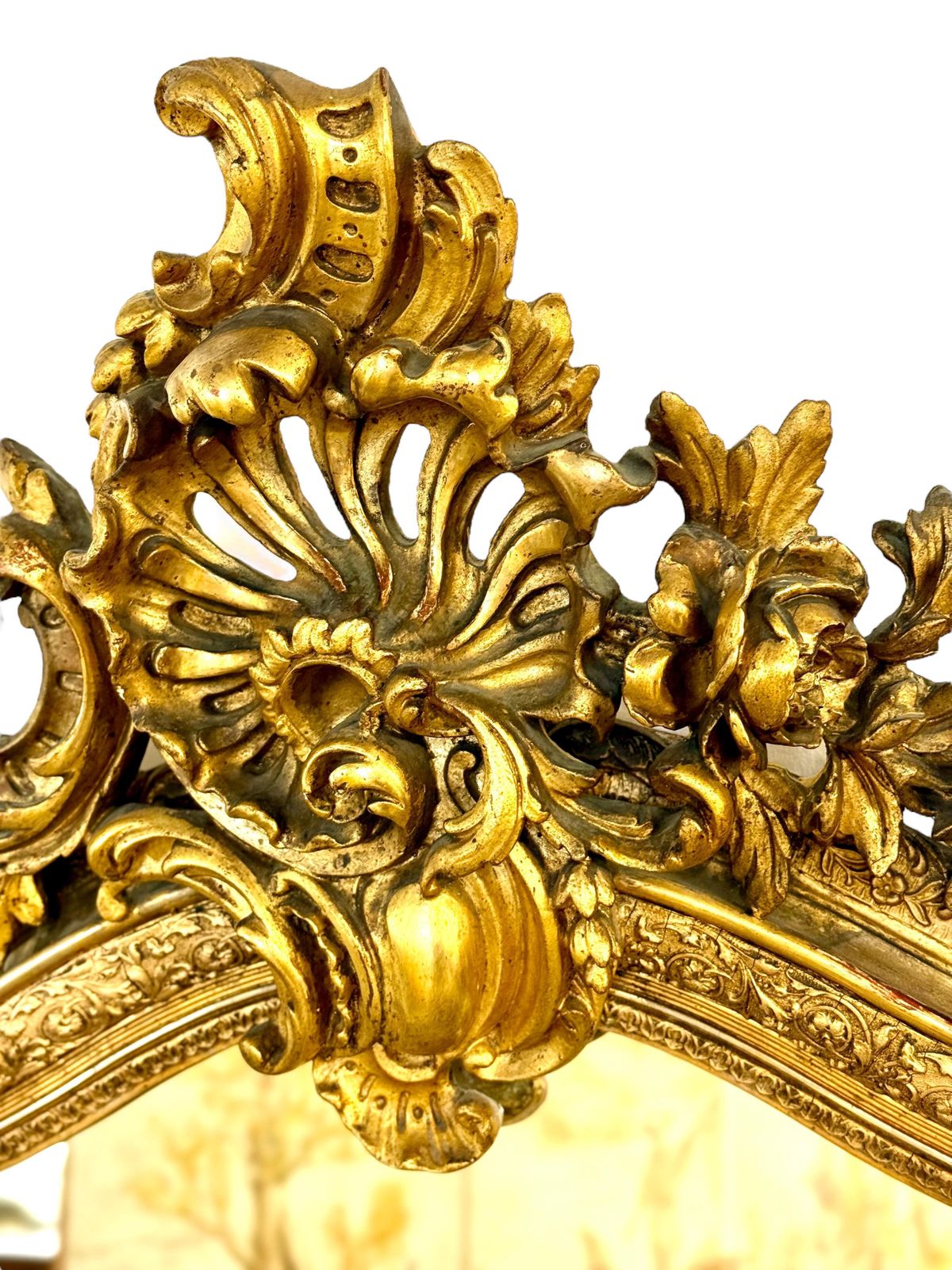 3414.0 Louis XV Style Giltwood Mirror 19th Century photo