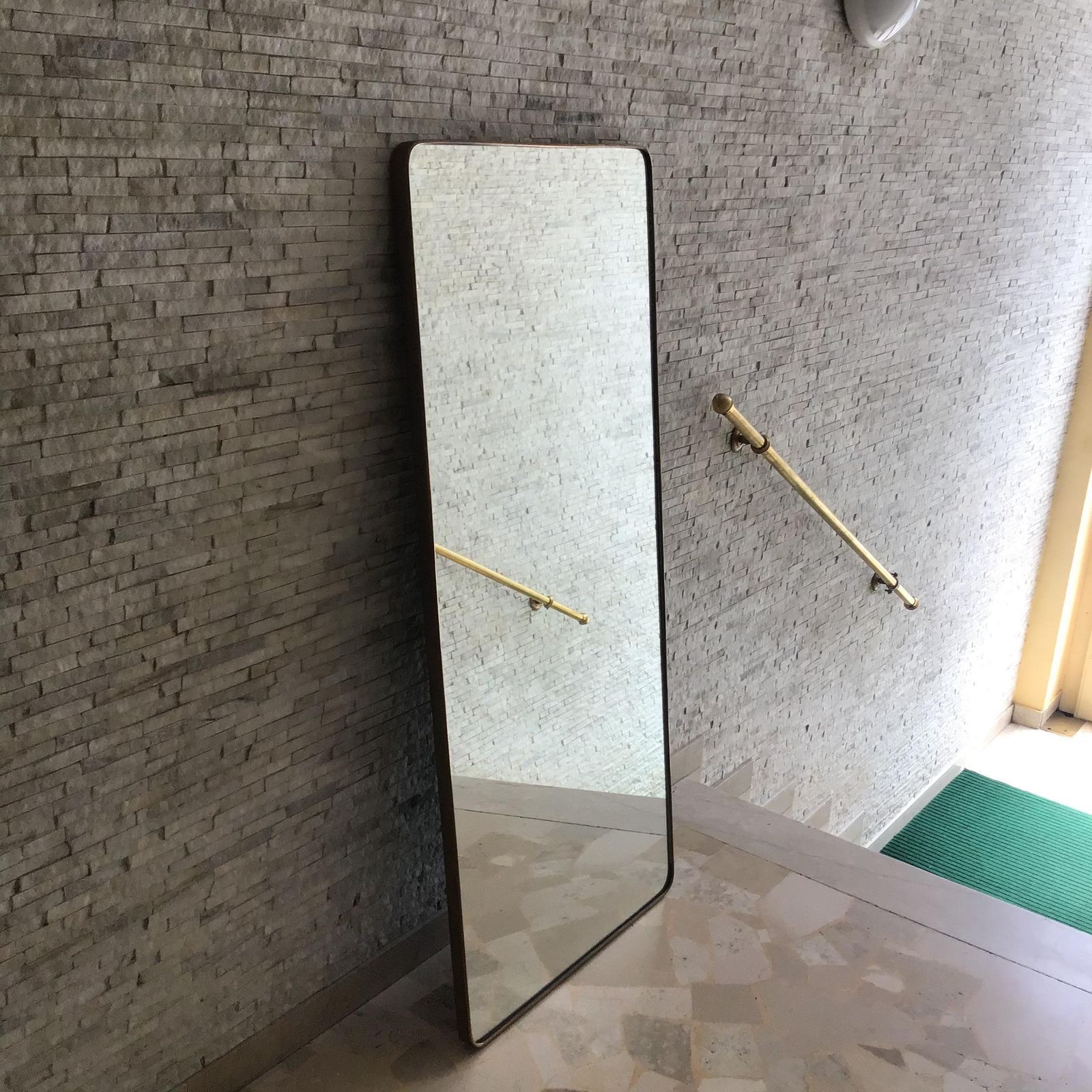 Fontana Arte Mirror Brass Wood Glass 1940 Italy photo 6636.0