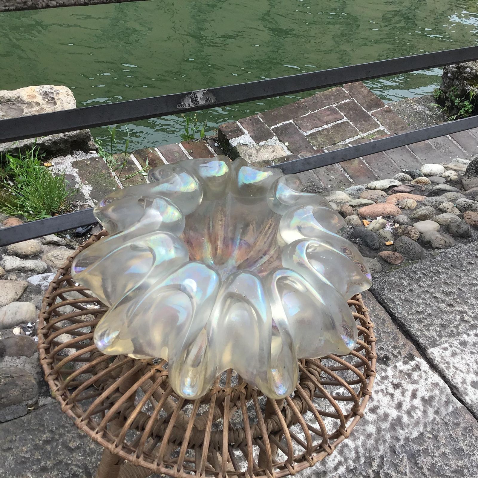 Barovier And Toso Vase Centerpiece Iridescent Glass 1940 Italy photo furniture