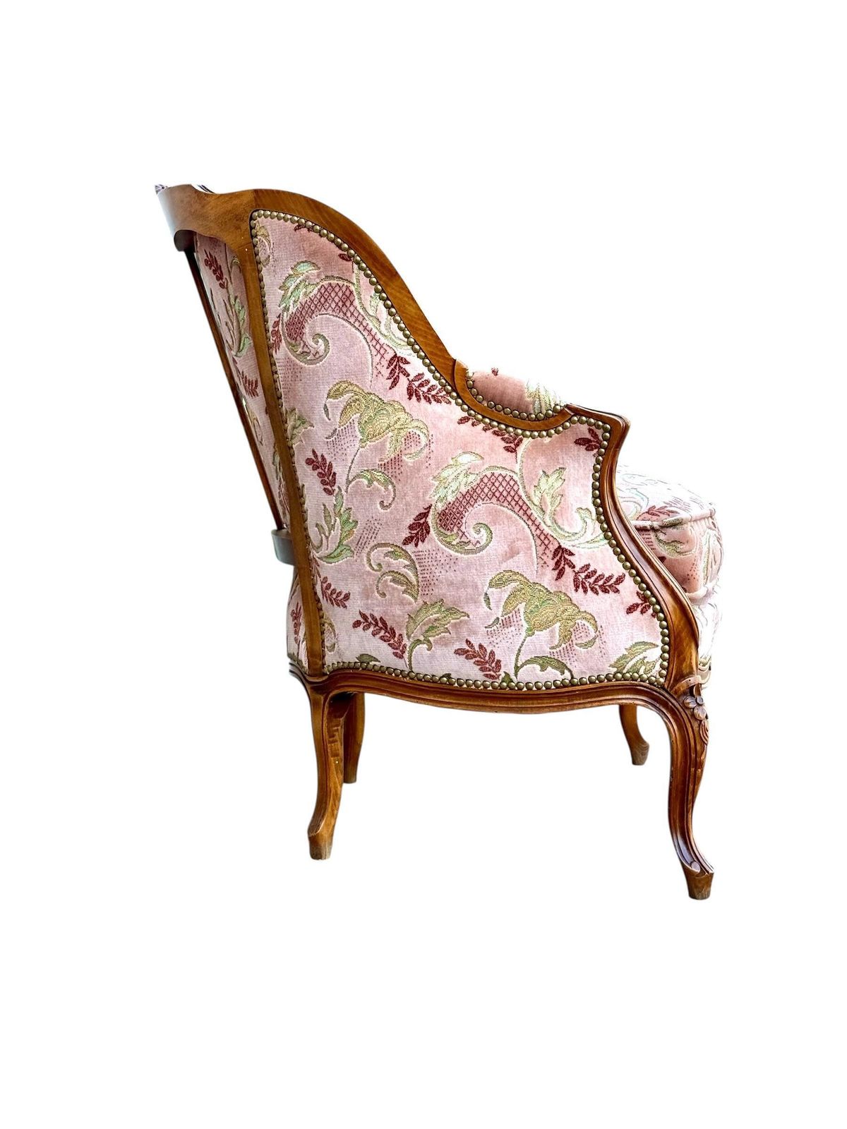 photo for sale Louis XV Walnut Bergère Chair, Late 19th Century