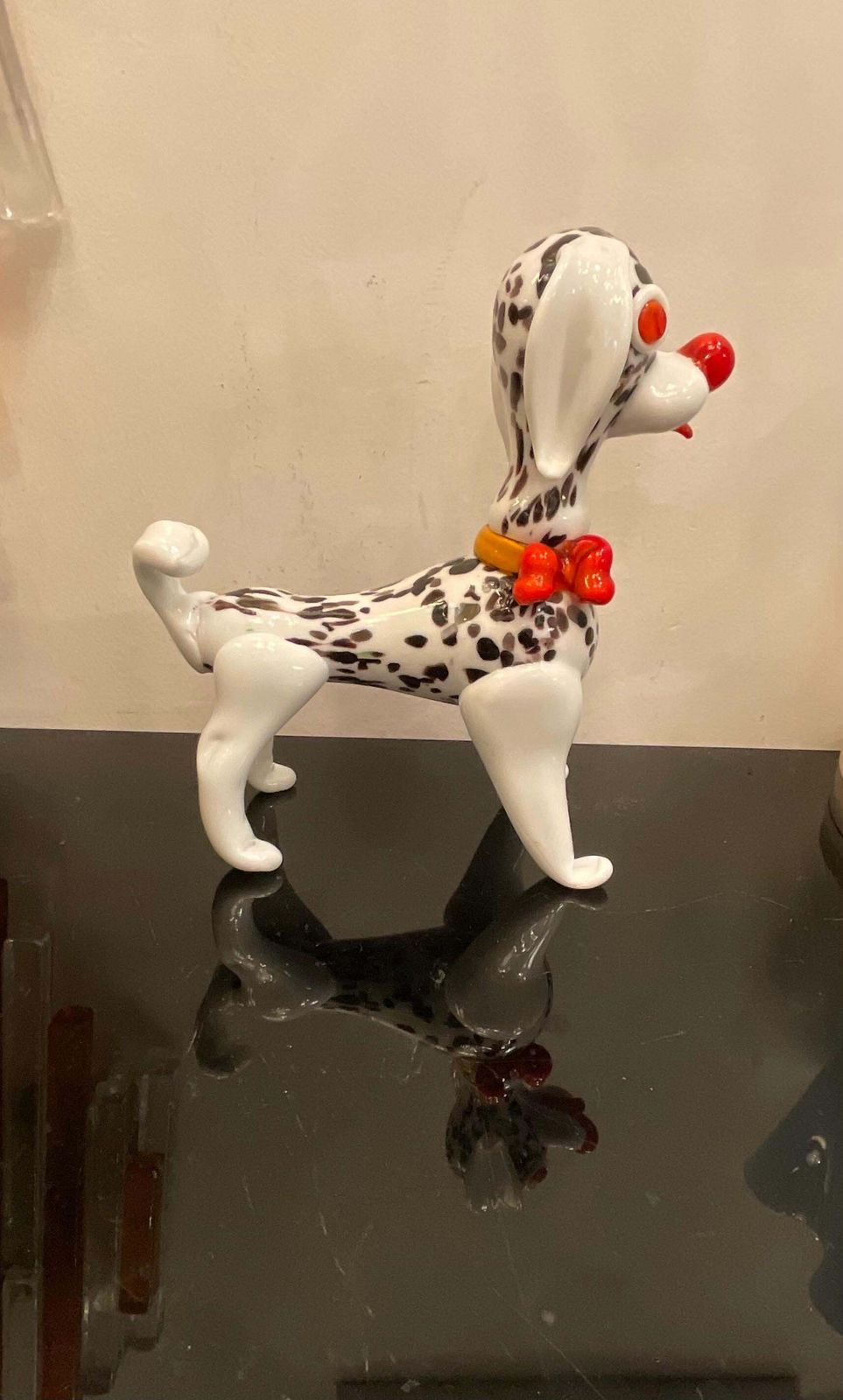 Cane Dalmata In Vetro Di Murano   Made In Italy 1970   Attribuito A Vistosi photo for sale