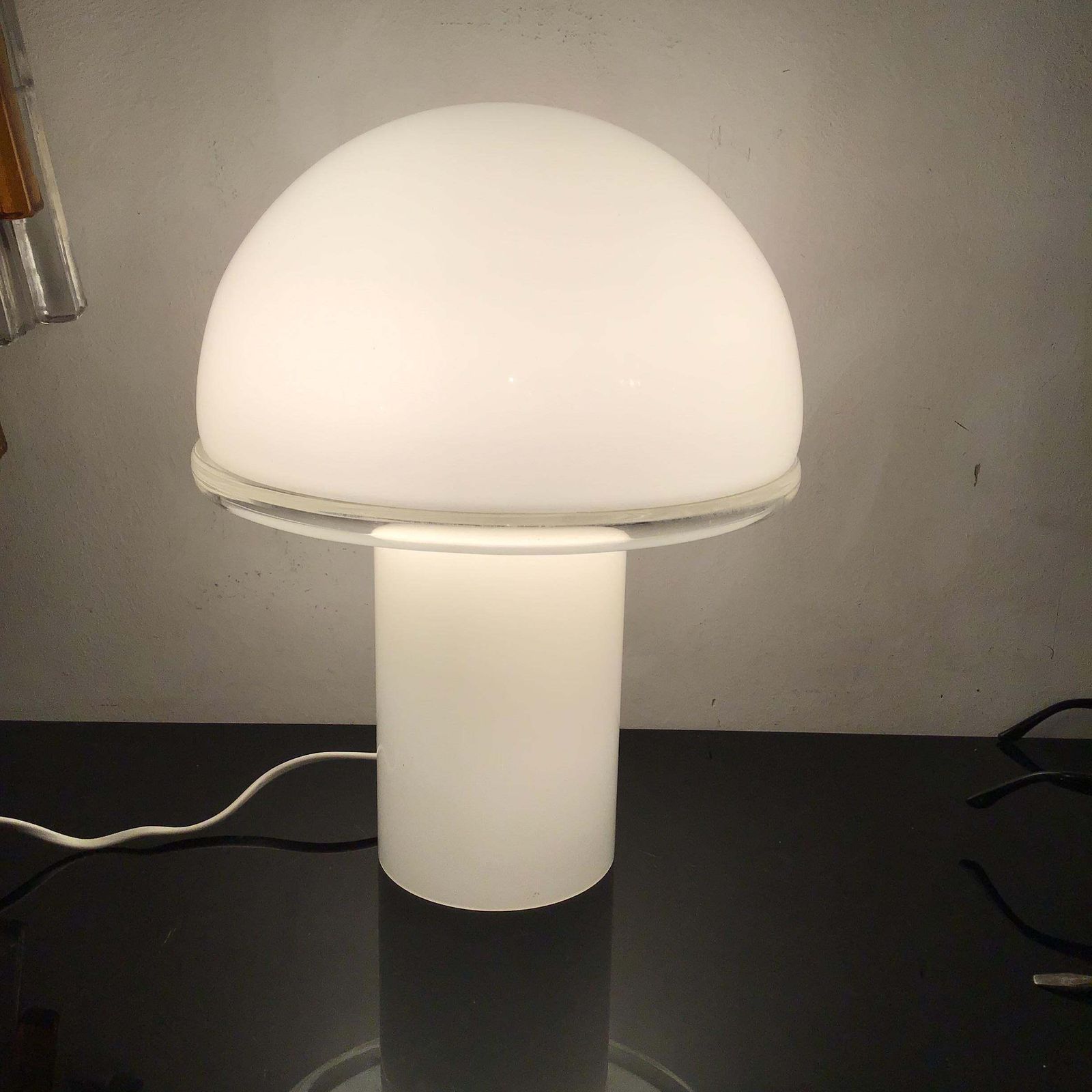 Luciano Vistosi Artemide Table Lamp Murano Glass Metal 1970 Italy photo 1551.0