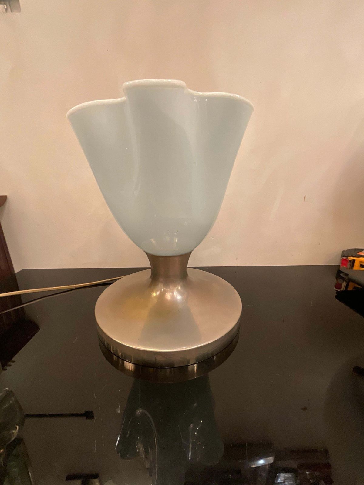 Attribuita A Venini   Lampada Da Tavolo Fazzoletto   Murano 1940 photo for sale