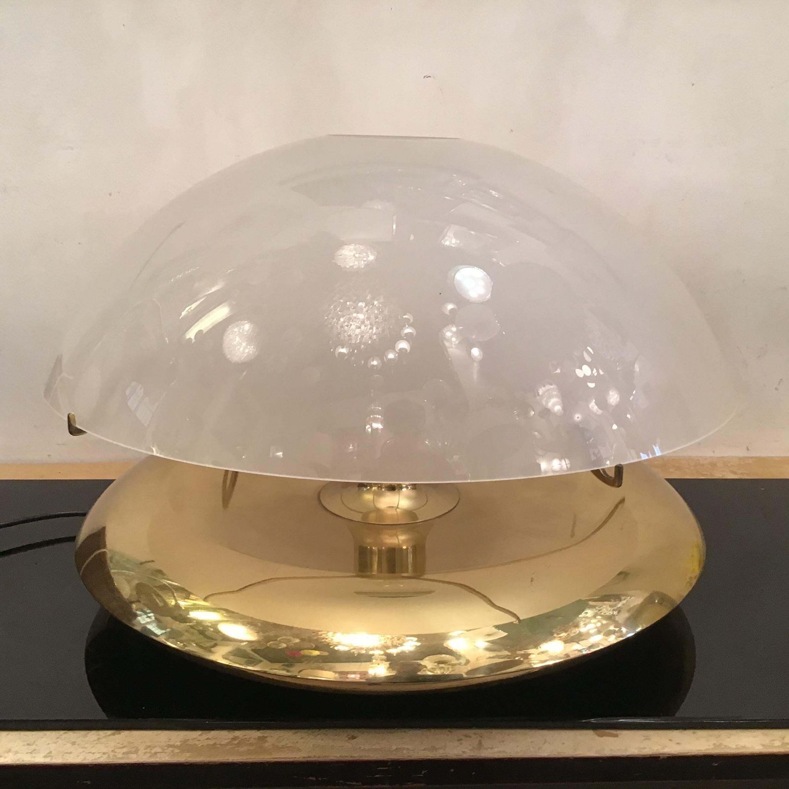 Ludovico Diaz De Santilana “ Medusa” Table Lamp Brass Glass 1960 Italy photo furniture
