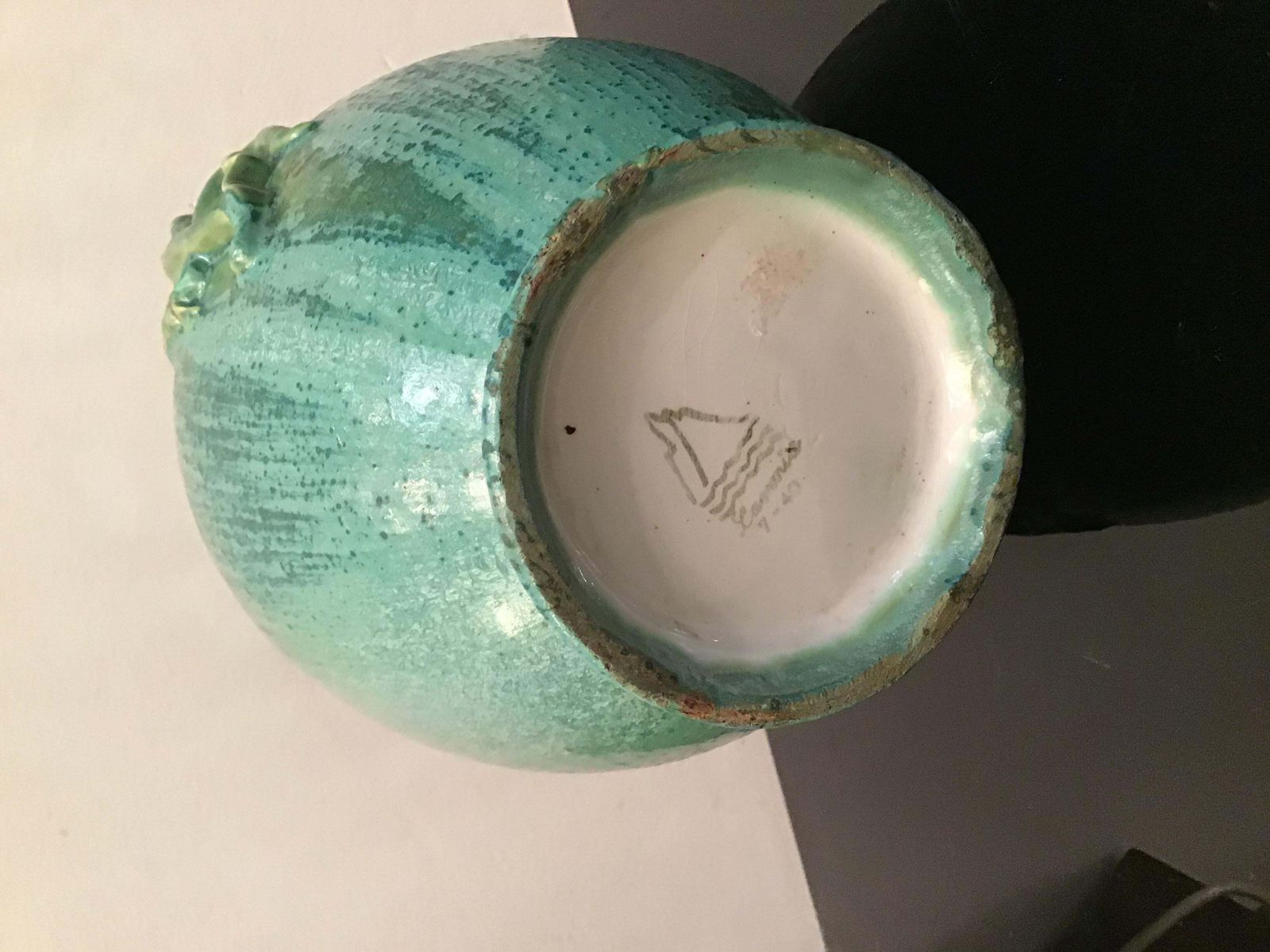 Lavenia Angelo Biancini Maiolica Vase, 1930, Italy photo vinterior