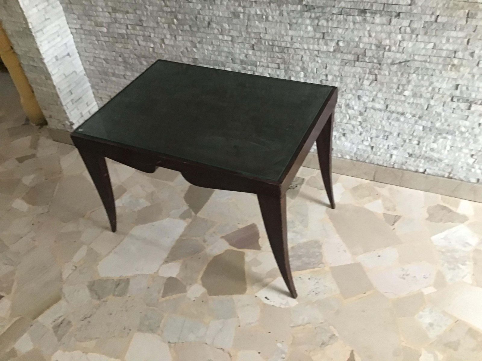 Furniture Osvaldo Borsani  Coffee ' Table. Wood Glass 1950 Italy photo