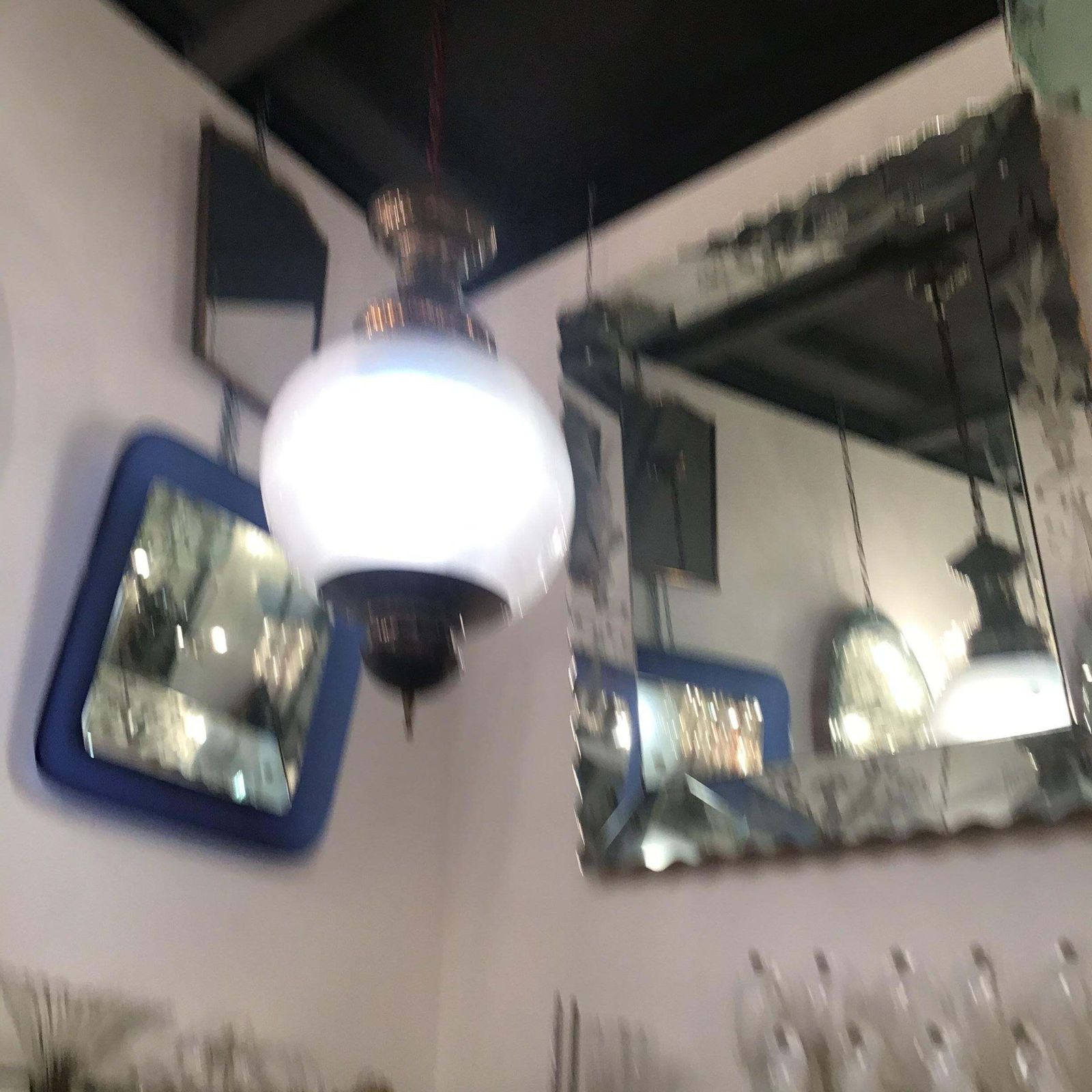 Luigi Caccia Dominioni “Azucena “ Chandelier Glass Brass 1955 Italy photo vinterior