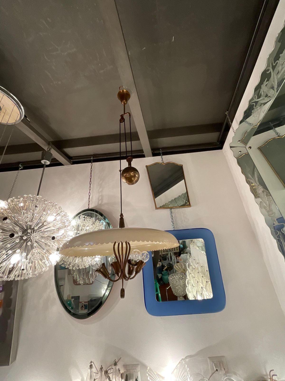 photo for sale Stilnovo   Up And Down Chandelier   Made In Italy 1950s