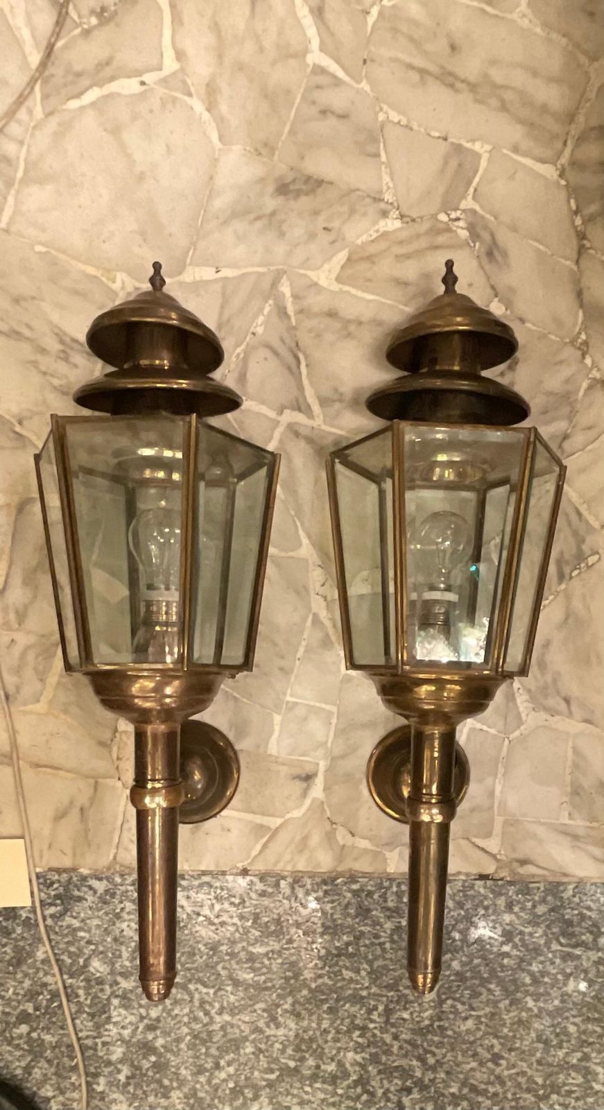 photo for sale Fontanarte   Peter Church   Great Couple  Of Wall Sconces   1950