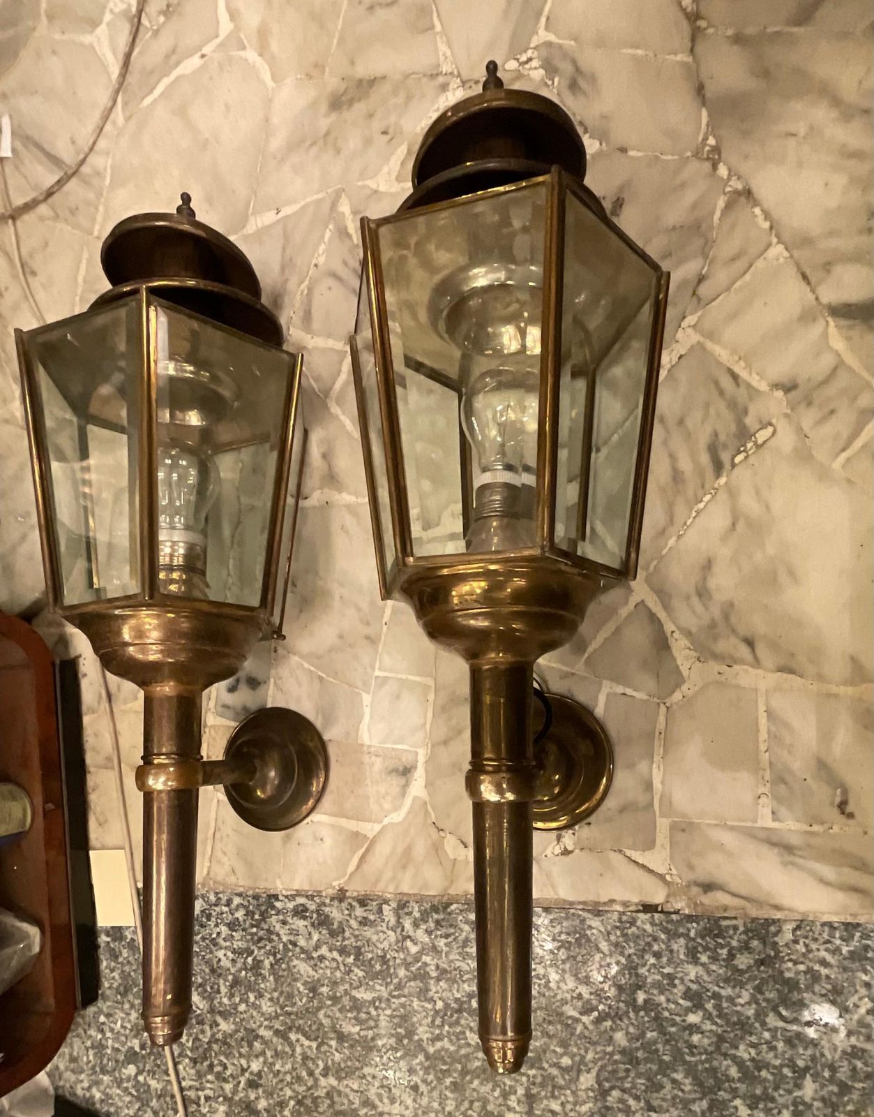 photo vinterior Fontanarte   Peter Church   Great Couple  Of Wall Sconces   1950