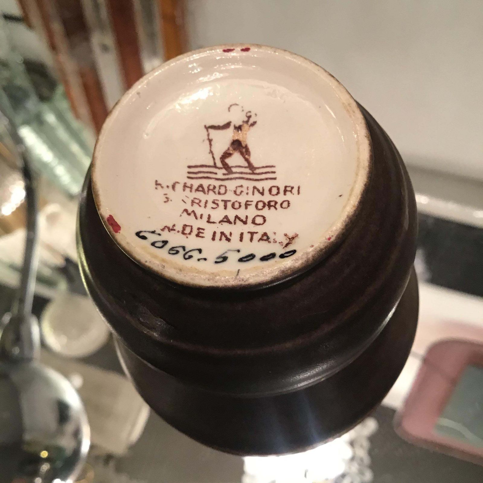 photo for sale Gio' Ponti Richard Ginori N 5 Vase Ceramic 1930 Italy