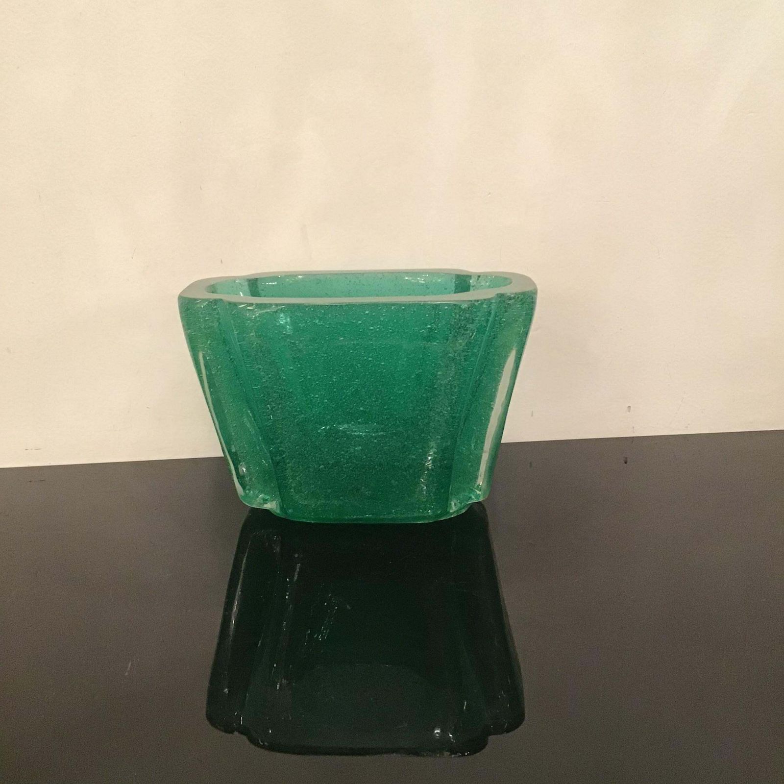 Venini Carlo Scarpa   Pulegoso Vase  Murano Glass 1935 Italy photo vintage