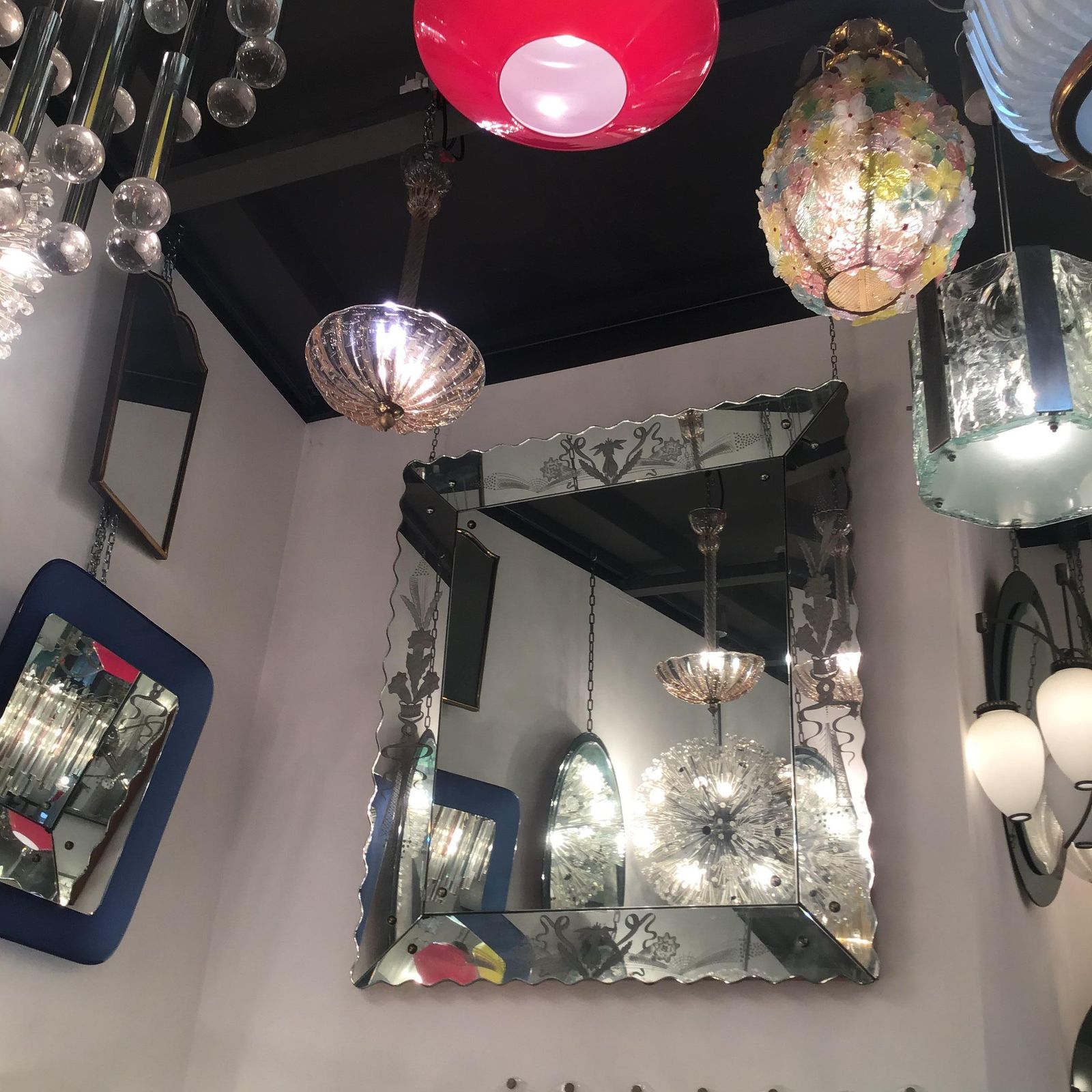 photo buy Barovier And Toso Pink Brass Glass Chandelier From 1940 Italy