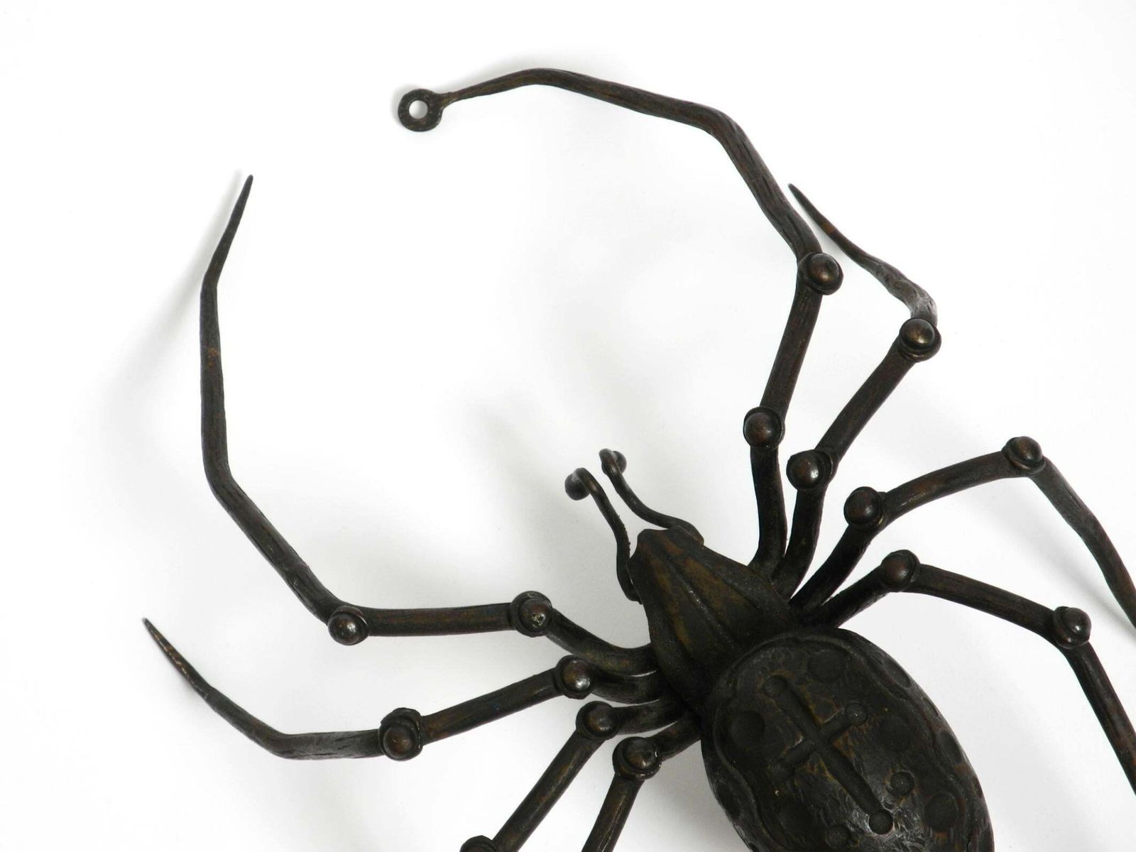 Beautiful Italian Mid Century Modern "Spider" Wall Decoration Made Of Iron photo vintage