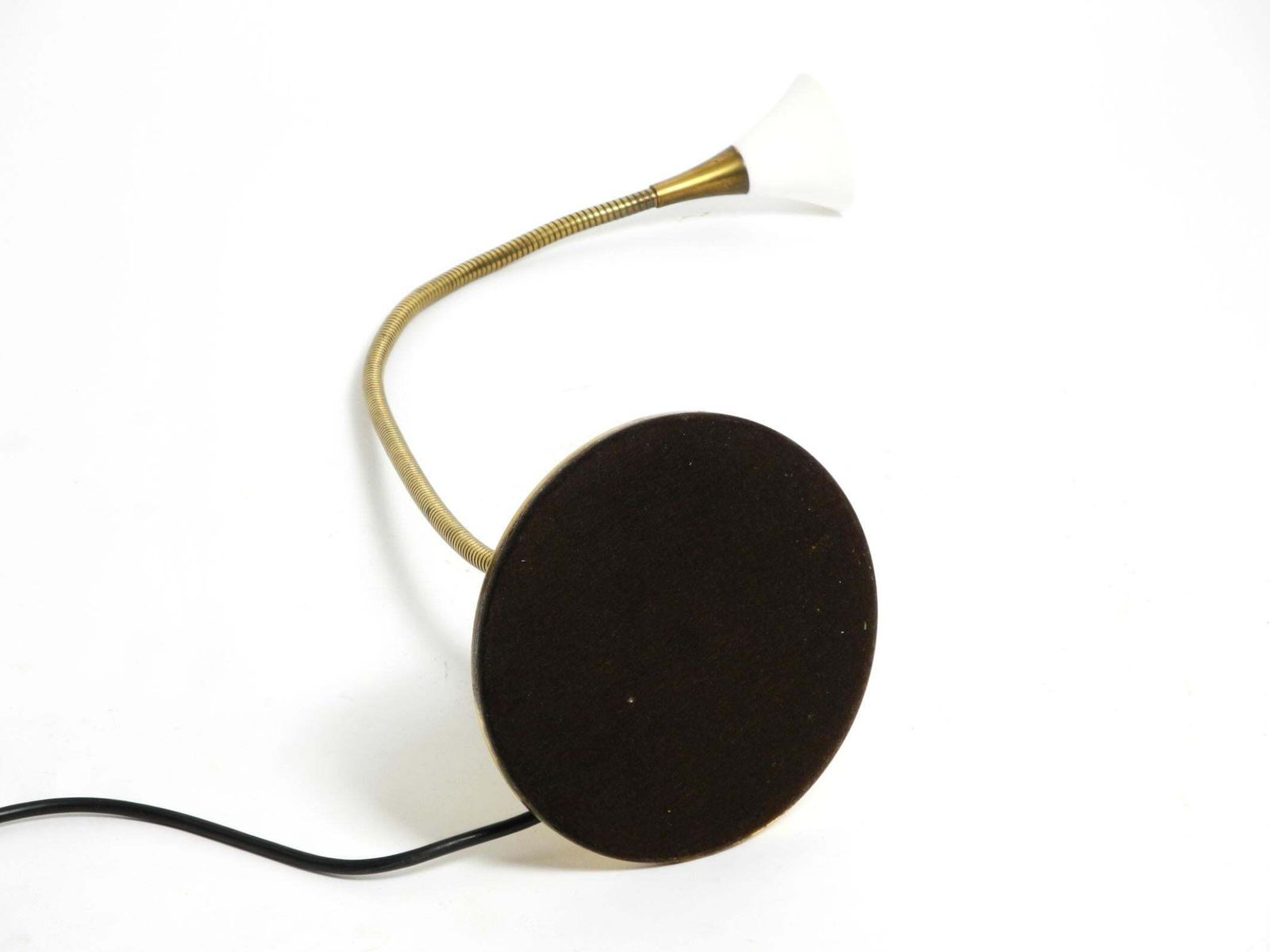 photo vinterior 1980s Brass Halogen Table Lamp By Florian Schulz Model Esa With Gooseneck