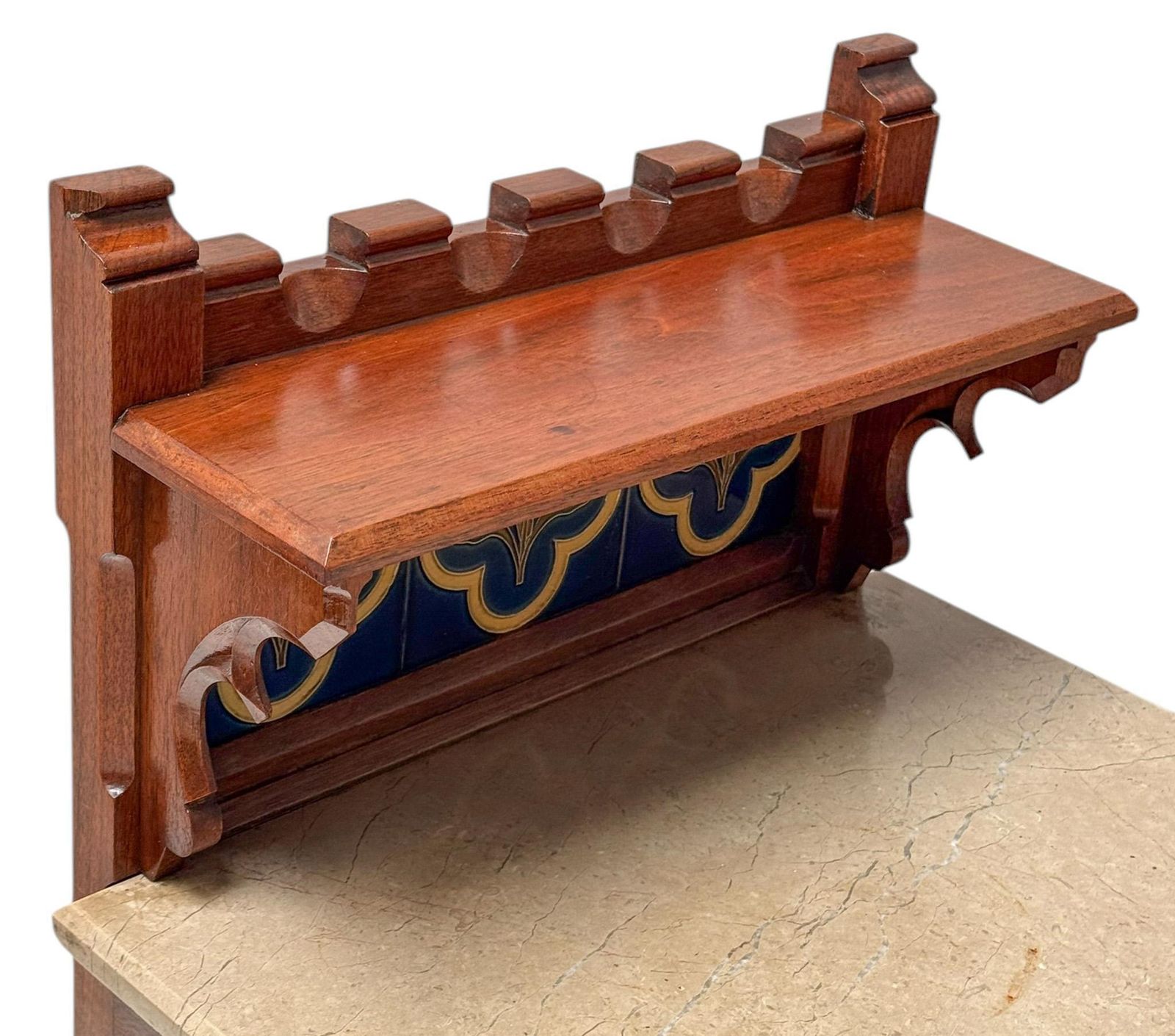 photo vinterior Two Arts & Crafts Nightstands By Gustave Serrurier Bovy, 1900s