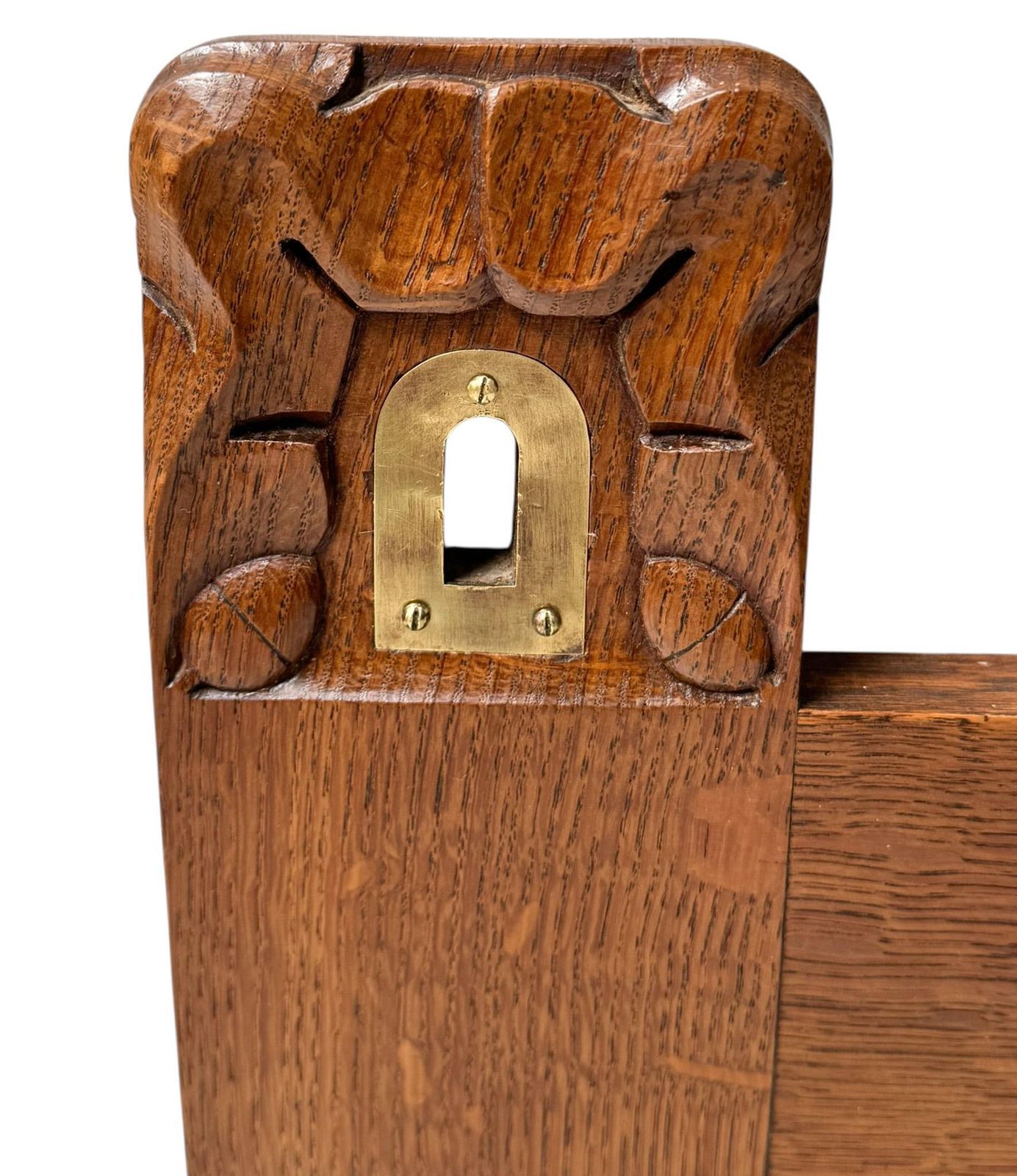 Arts & Crafts Wall Mirror With Hand Carved Frogs By Kobus De Graaff, 1900s photo buy