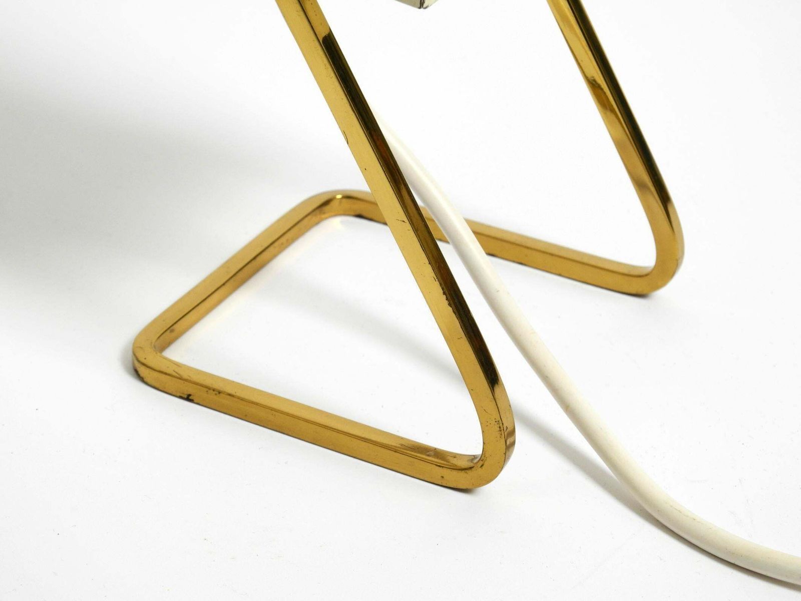 photo vinterior Great Mid Century Modern Metal Bedside Lamp With Brass Base By Kaiser Leuchten