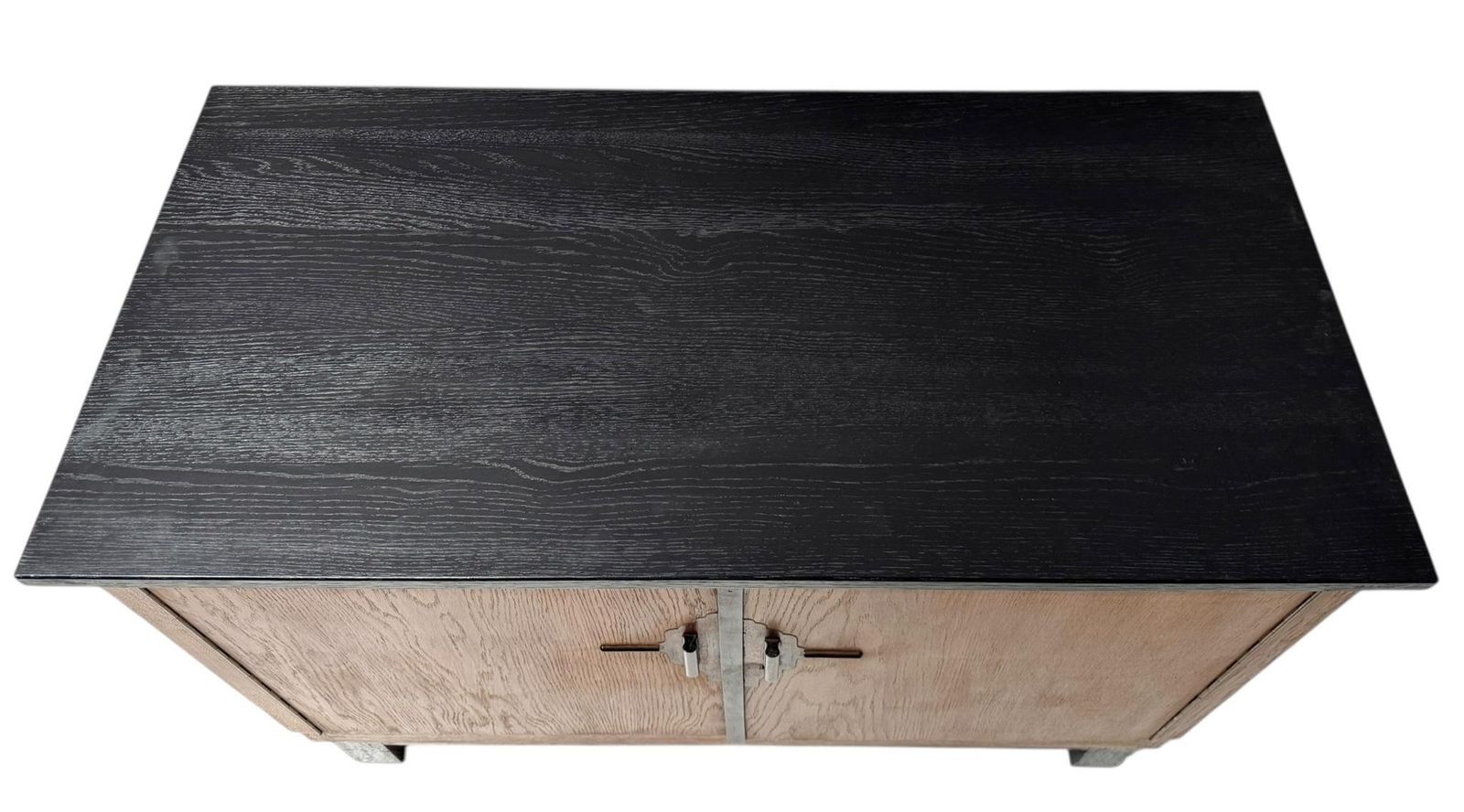 Art Deco Modernist Sideboard Or Credenza With Black Lacquered Top, 1930s photo Furniture
