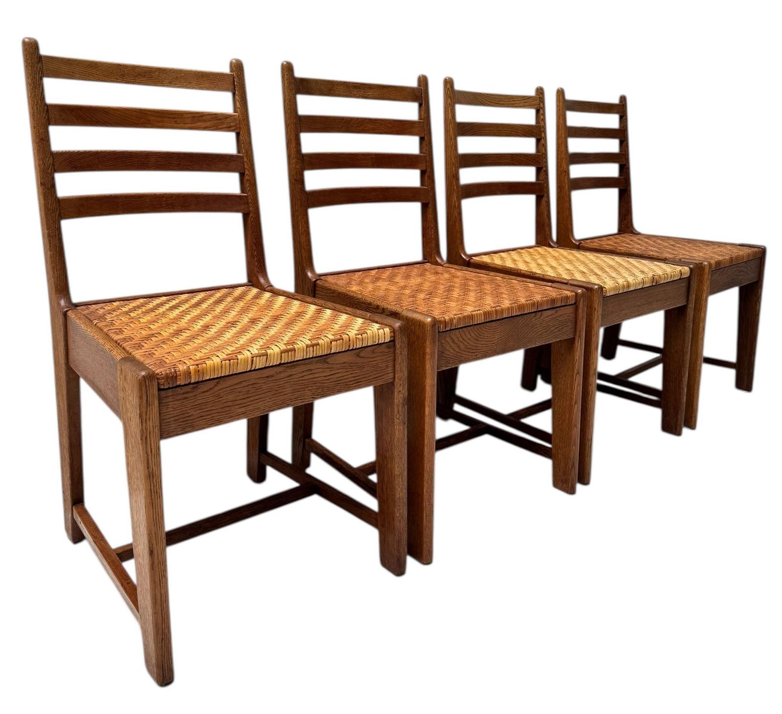 Four Modernist Art Deco Dining Room Chairs By Bas Van Pelt For My Home, 1930s photo 4424.0
