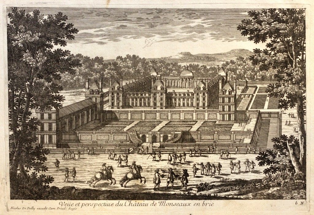 Veüe And Perspective Of The Château De Monseaux En Brie