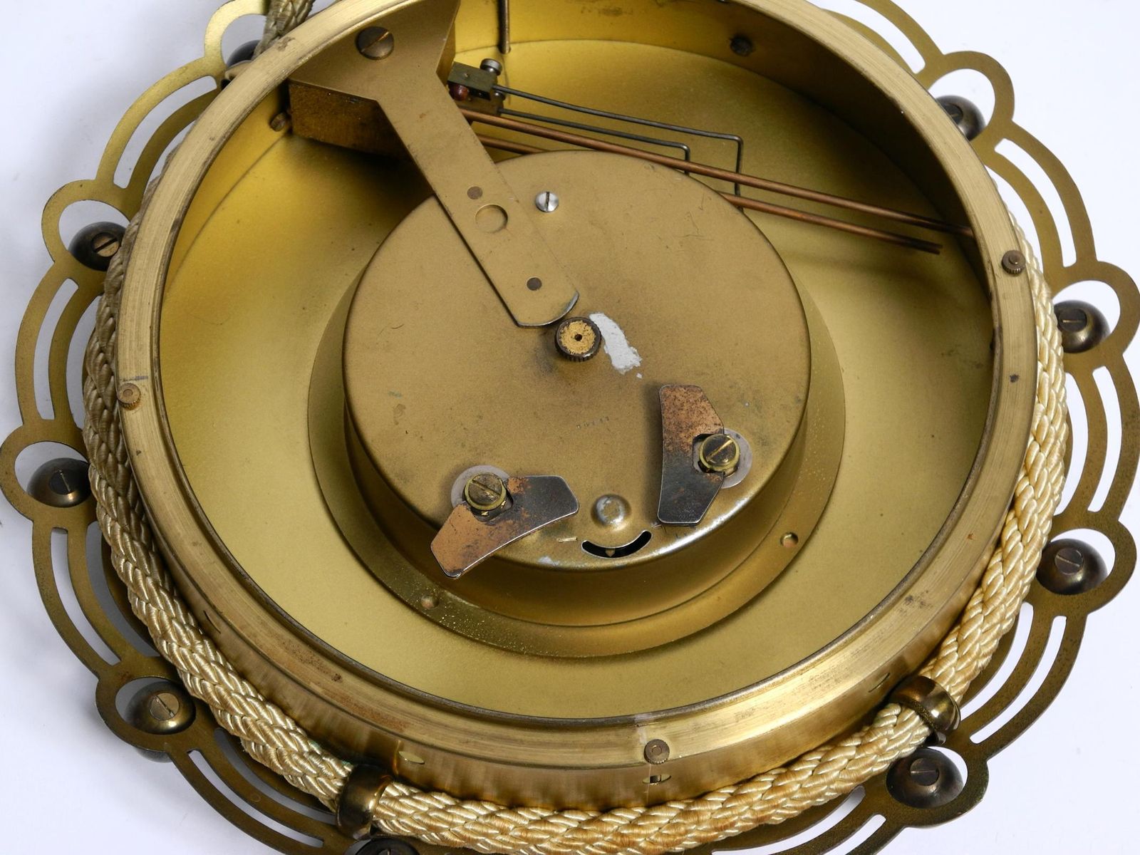 photo for sale 1950s Mechanical Atlanta Wall Clock With A 10 Day Movement And A Gong Strike