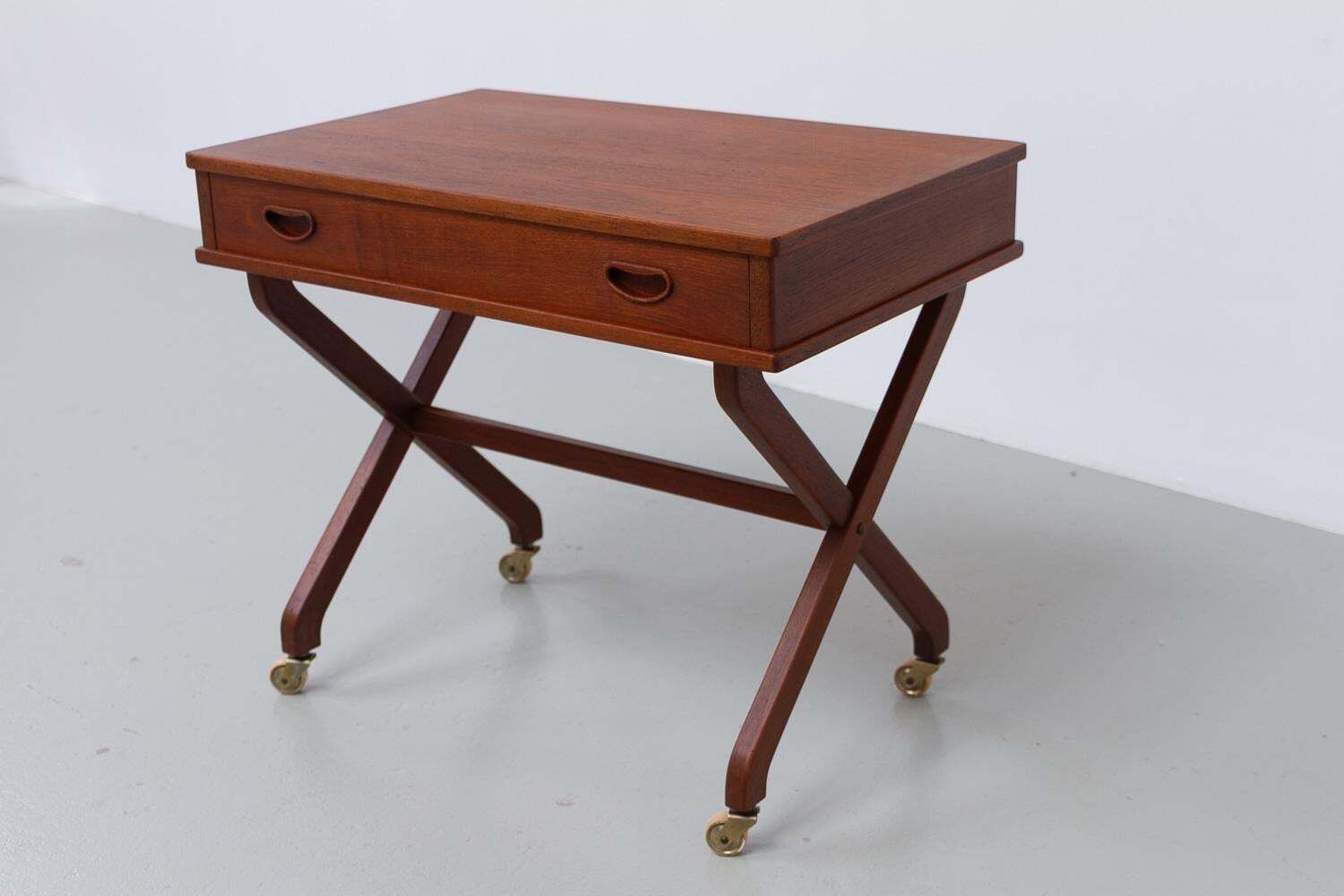 Danish Teak Side Table With Drawer, 1960s. photo Furniture