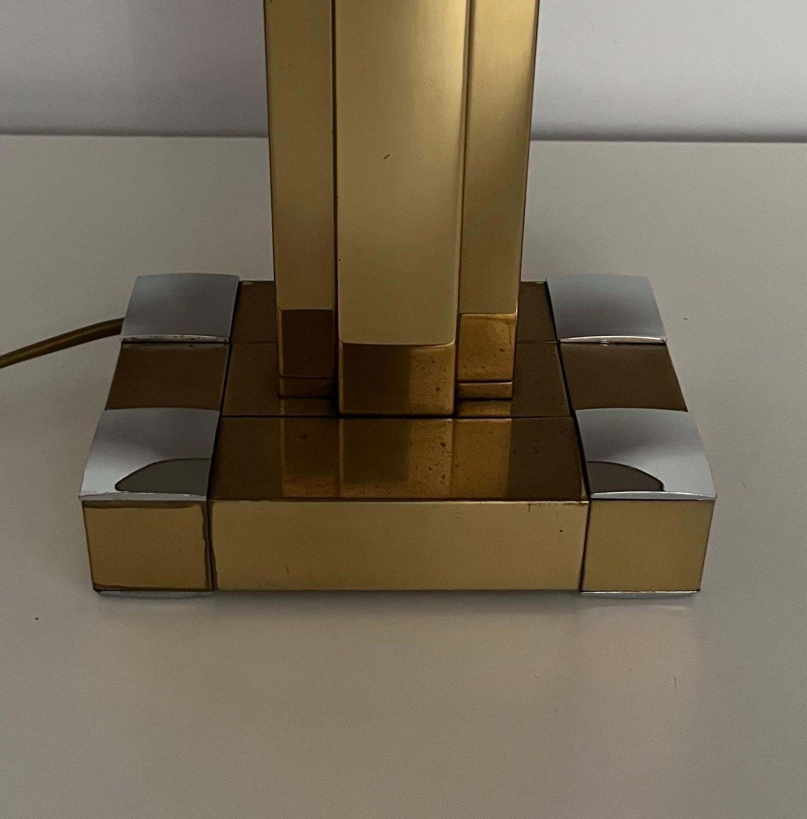 Midcentury Spanish Table Lamp By Willy Rizzo For Lumica, Barcelona, 1970s photo buy