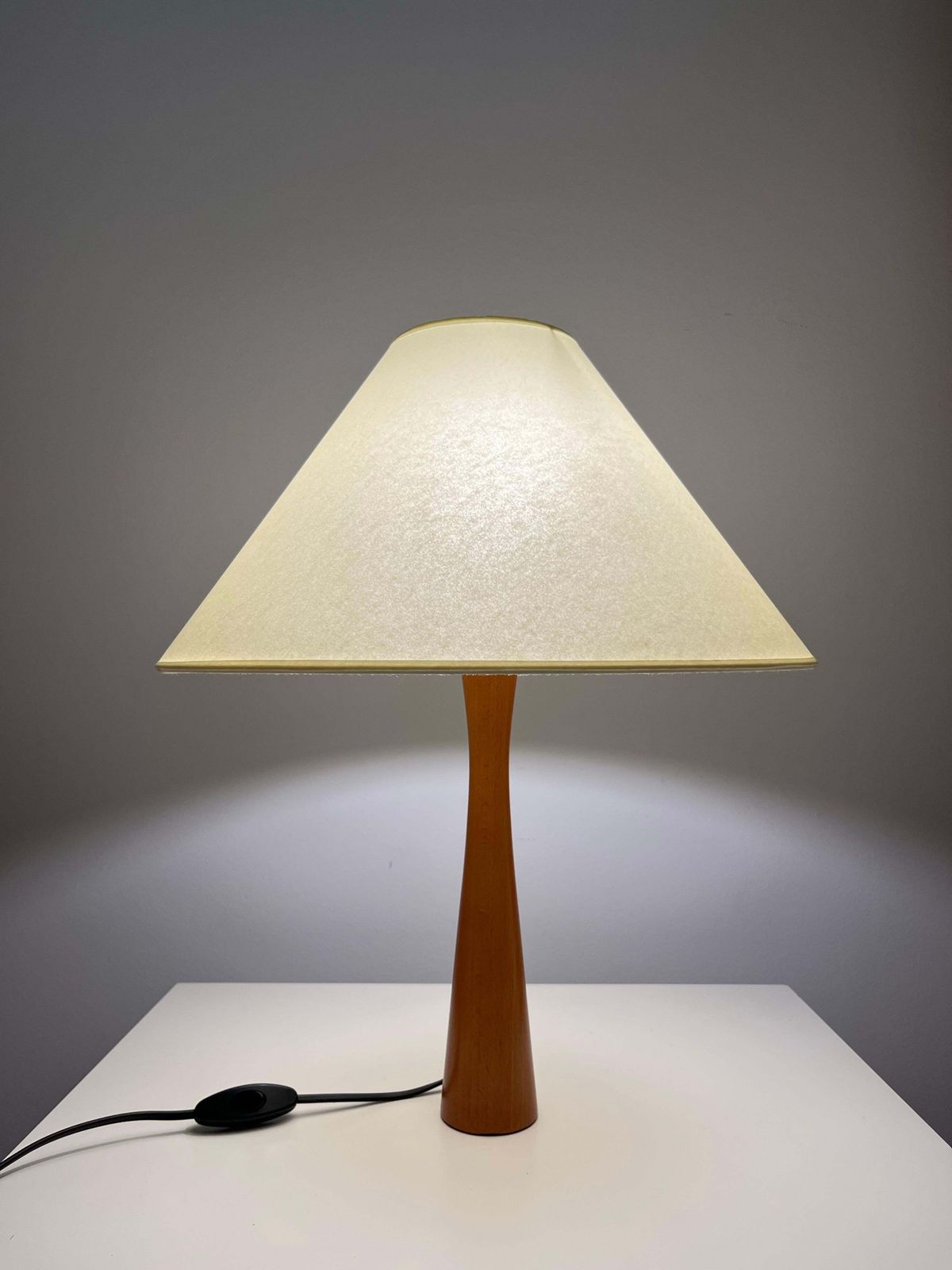 Postmodern Spanish "Fina" Wood Table Lamp By Josep Llusca For Blauet, 1990s photo for sale
