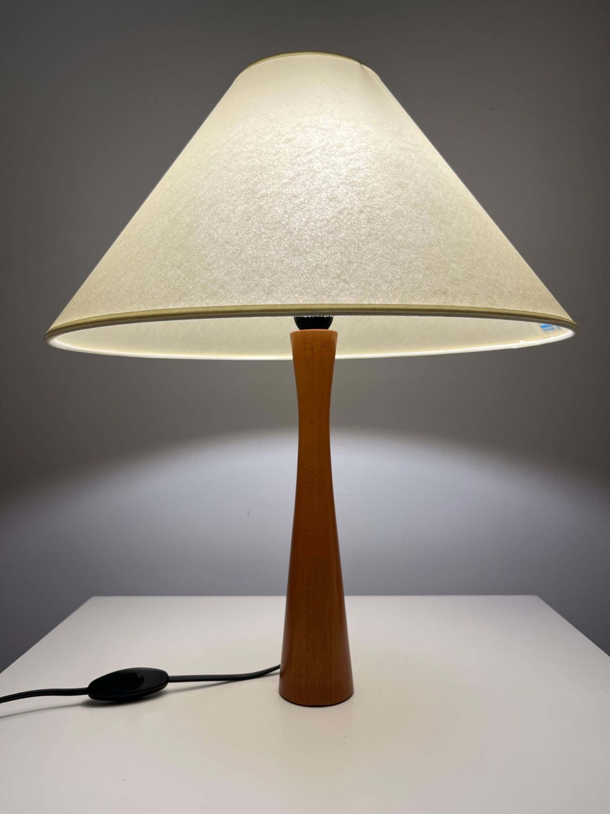 Postmodern Spanish "Fina" Wood Table Lamp By Josep Llusca For Blauet, 1990s photo 637.0