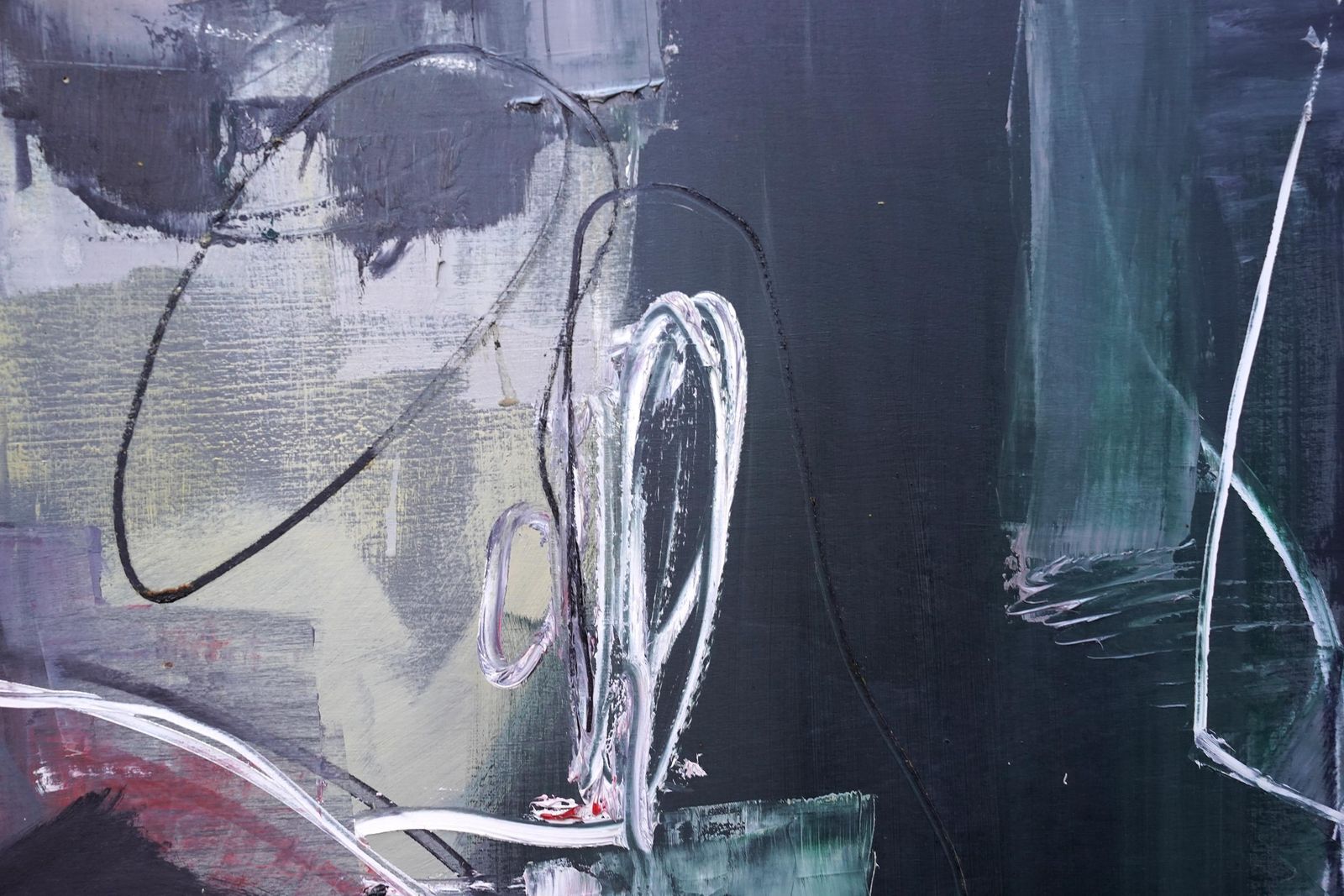 6118.0 Robert Sadlersouvenir 1958   British Fifties Abstract Art Oil Painting Suffolk Artist1958 photo
