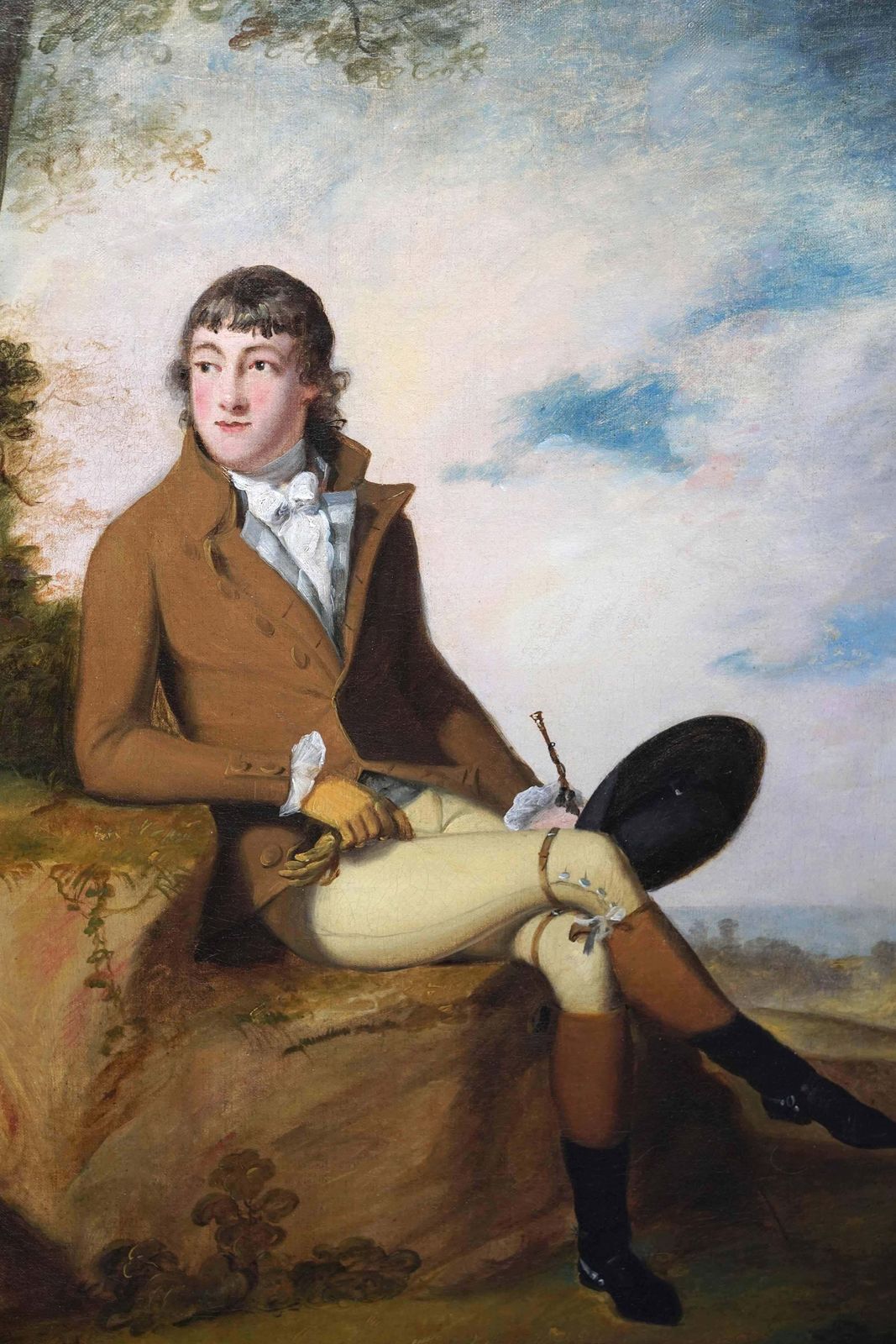 William Williamsportrait Of A Gentleman In A Landscape   British Old Master Art Oil Paintingcirca 1780 photo Art