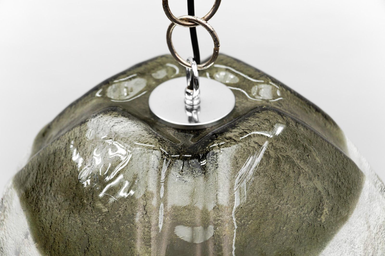photo vinterior Carlo Nason Mazzega Pendant Lamp For J.T. Kalmar In Murano Glass, 1970s