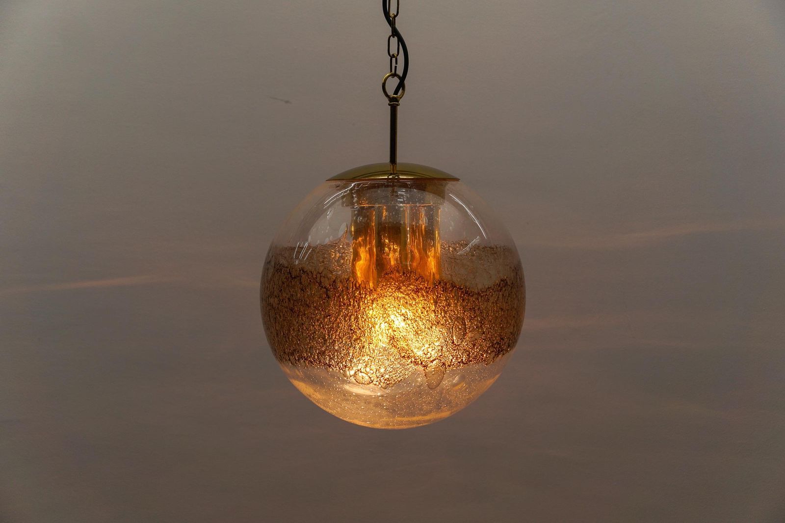 Lovely Murano Glass Ball Pendant Lamp   1960s Germany photo buy