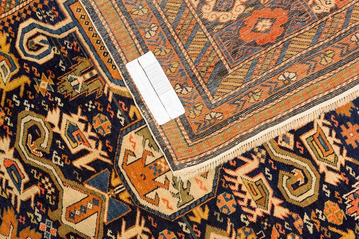 Textiles Caucasian Rug Perpedil Ram's Horns photo