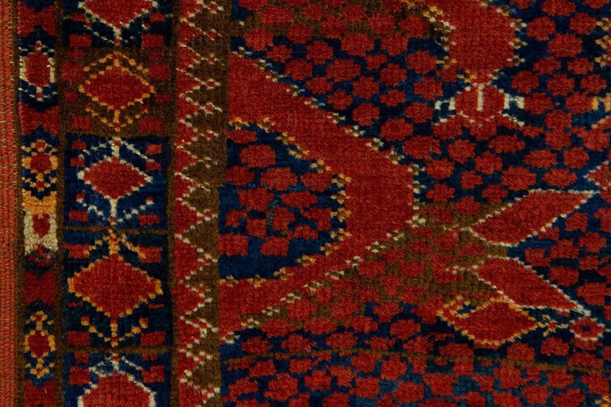 Turkmen Rug Ersari Snake Design photo vintage