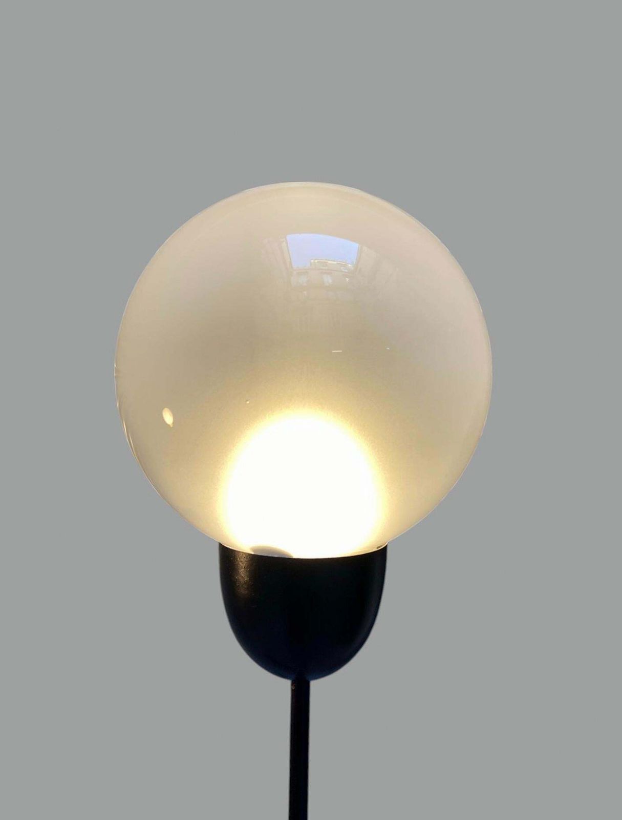 Black Metal Street Lamp Floor Lamp, Italy 1970s photo vinterior