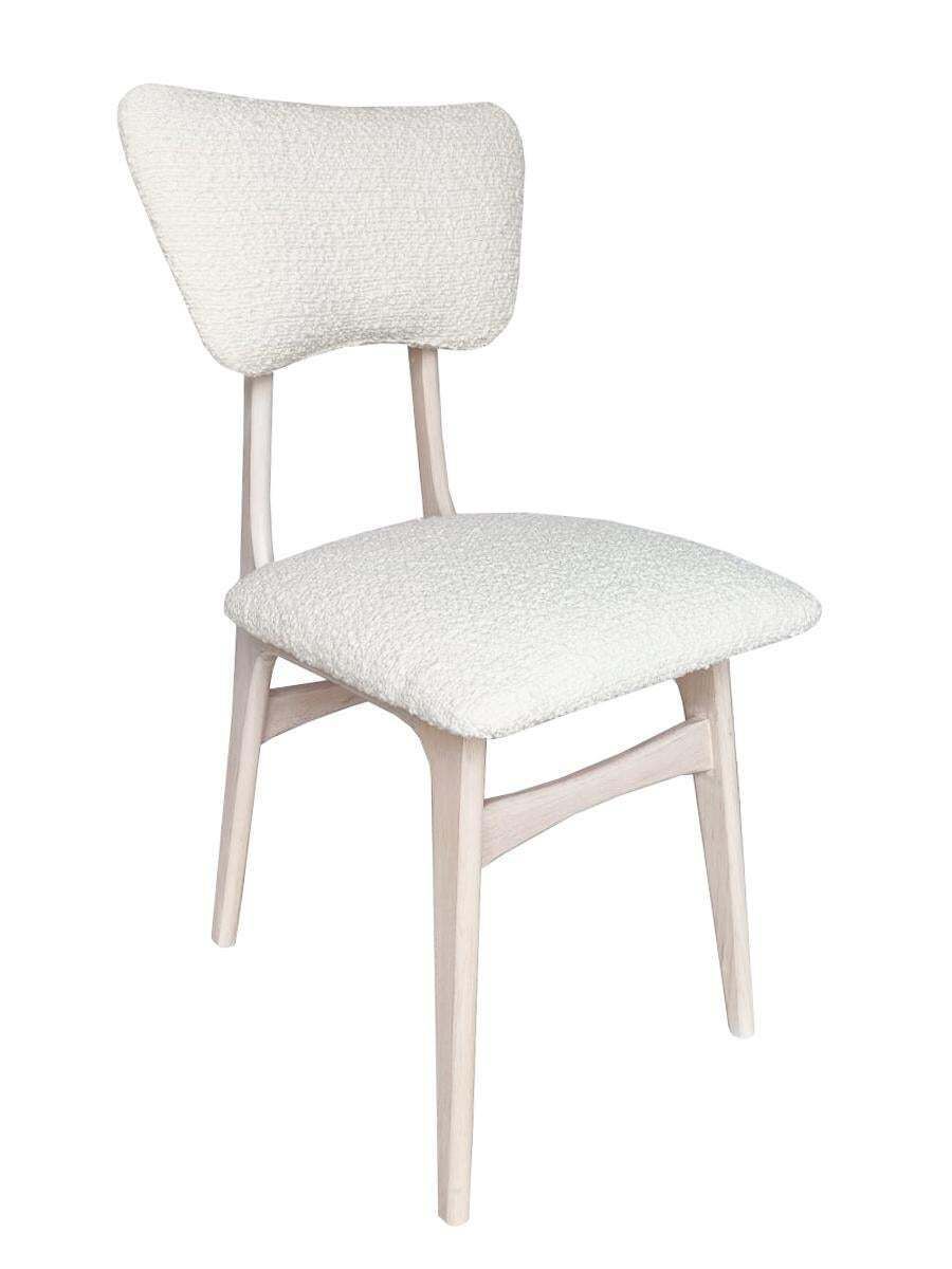 Set Van Tien Mid Century Butterfly Stoelen, Witte Bouclé Stof, Europa, Jaren 1960 photo 6845.0