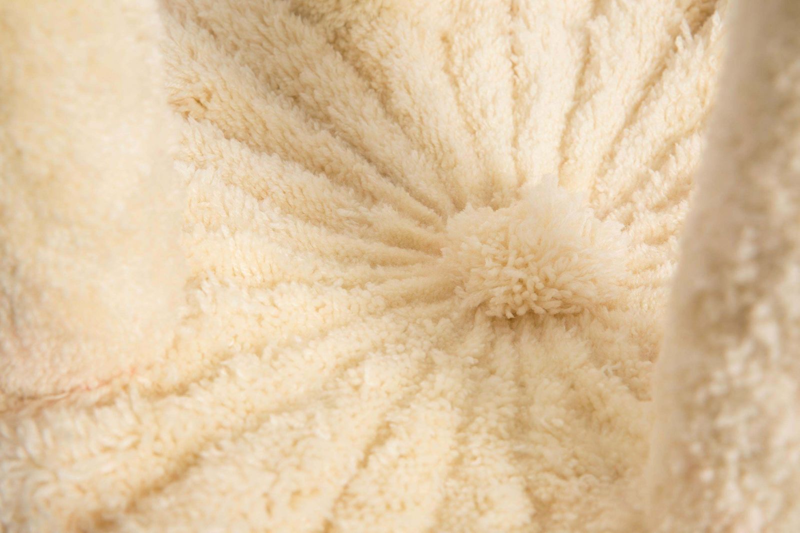 Furniture Mid Century Hand Tufting Mushroom Wool Stool, Europe, 1960s photo