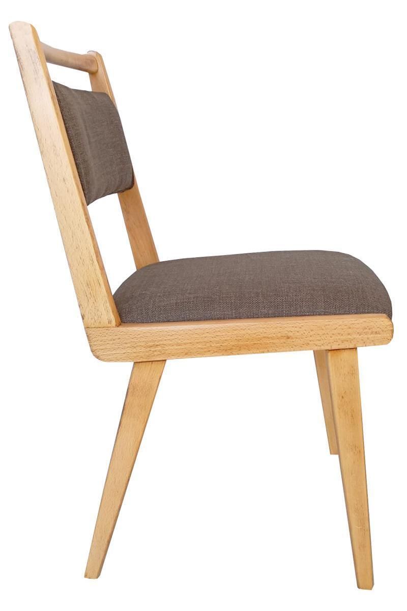 Eight Mid Century Jar Chairs, Brown Wool Millais By Dedar, Poland, Europe 1960s. photo for sale