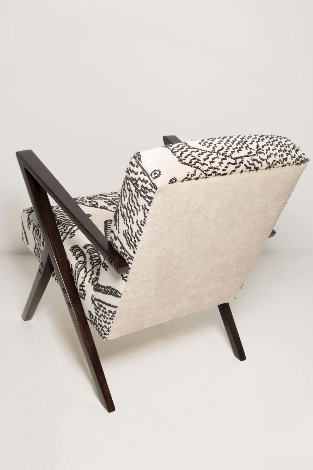 Mid Century Unique Zet Armchair, Tiger Mountain Jacquard By Dedar, 1970s, Europe photo buy