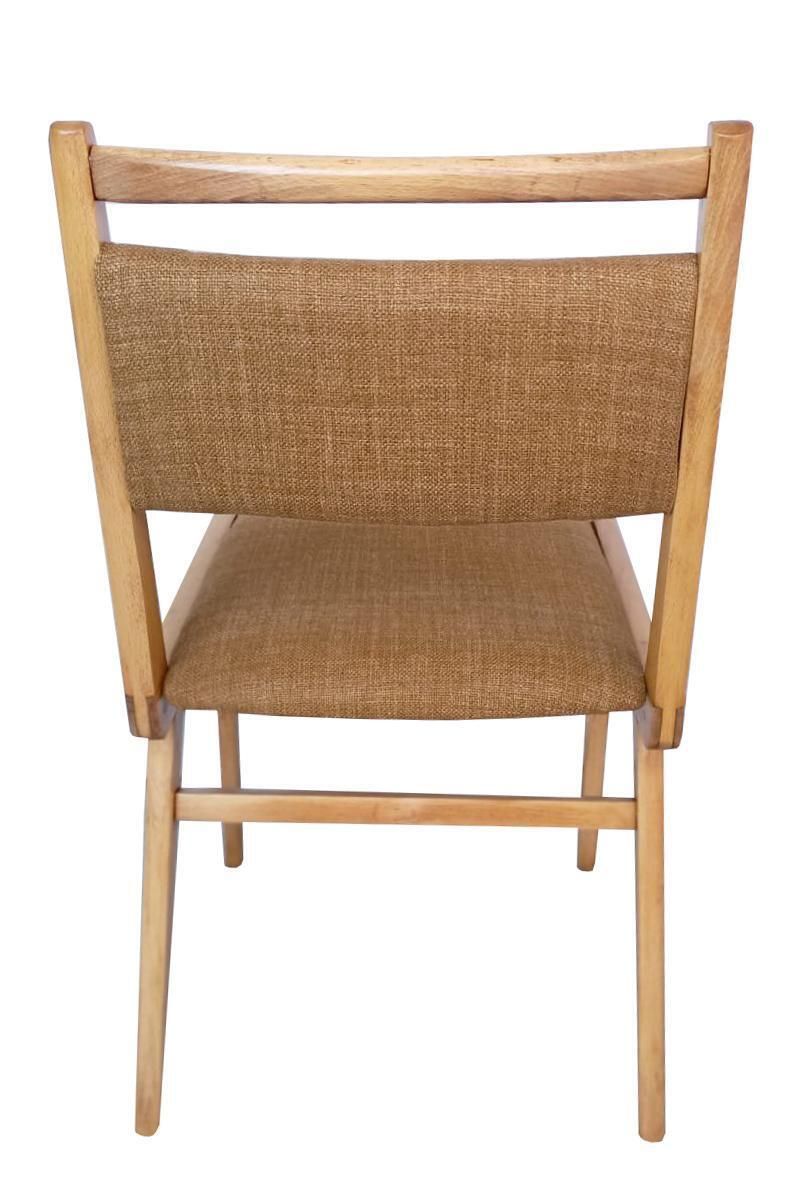 Six Mid Century Jar Chairs, Tabacco Wool Millais By Dedar, Poland, Europe 1960s. photo Furniture